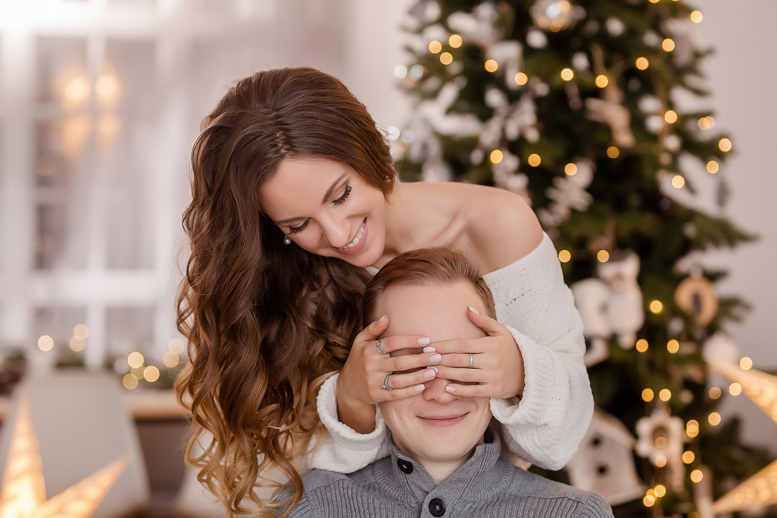 Новогодняя фотосессия в фотостудии. Семейный и детский фотограф в Москве Вера Ускова