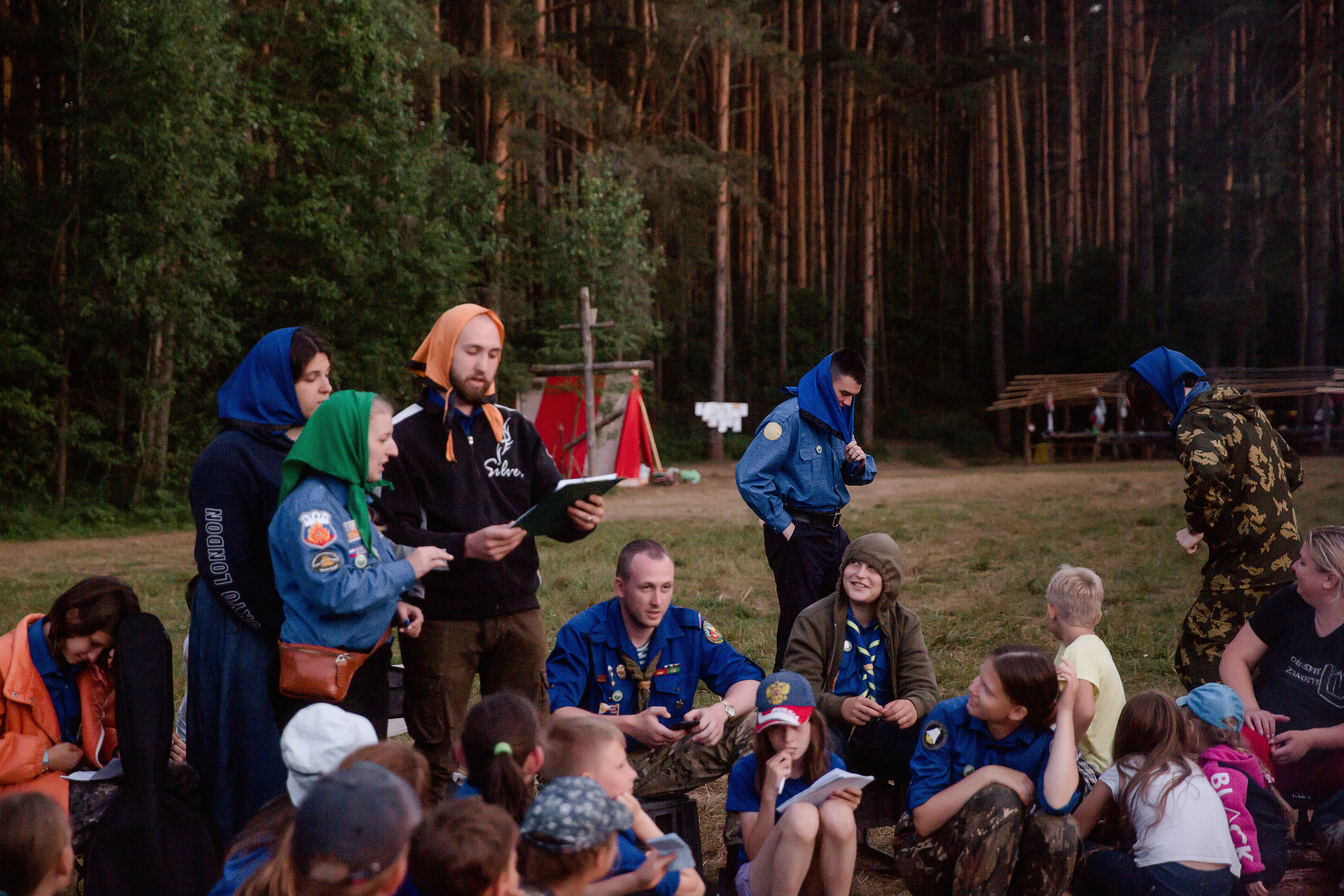 Лагерь православных следопытов в Тверской области, Дудино. Семейный и детский фотограф в Москве Вера Ускова