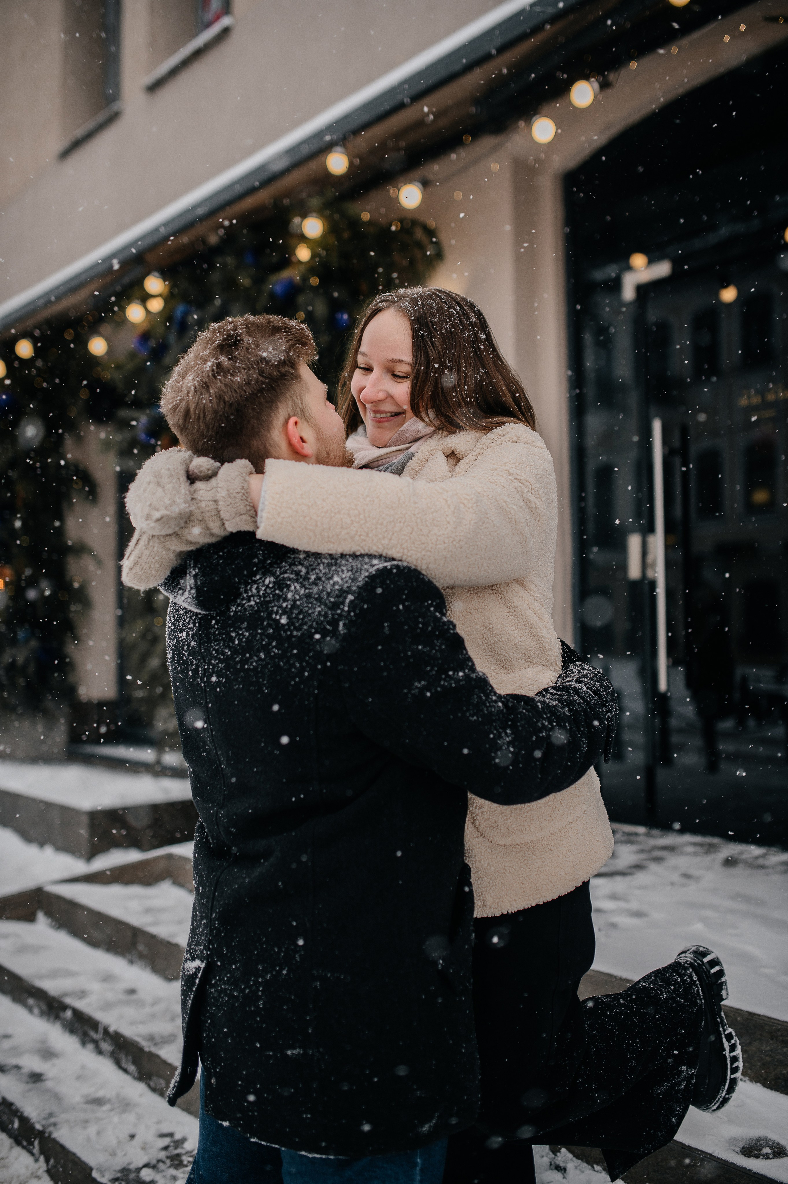 Зимняя фотосессия для Влада и Алены. Катя Курлович — семейный фотограф в Бобруйске и Минске