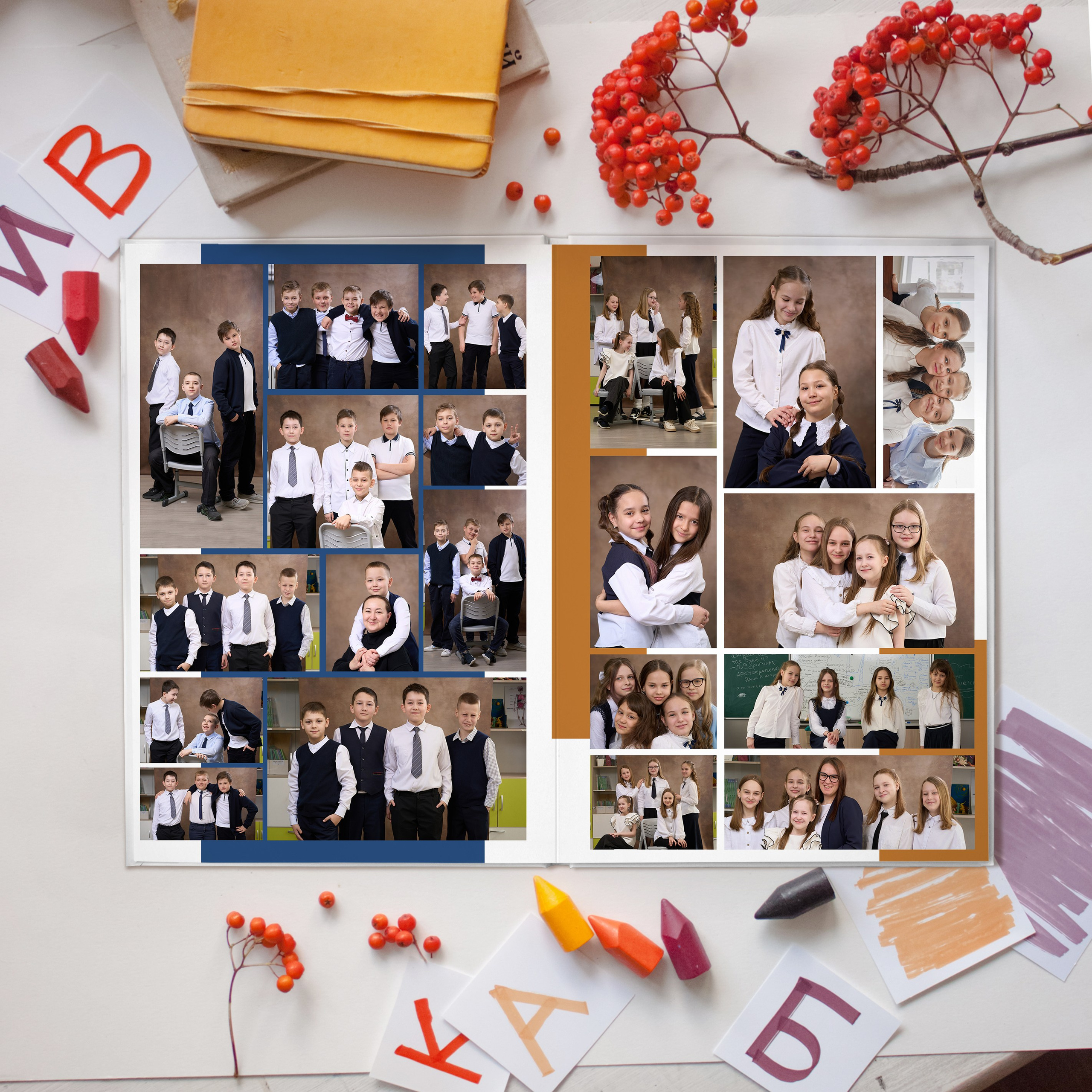 Выпускные альбомы для школьников. Фотостудия «Стрекоза»