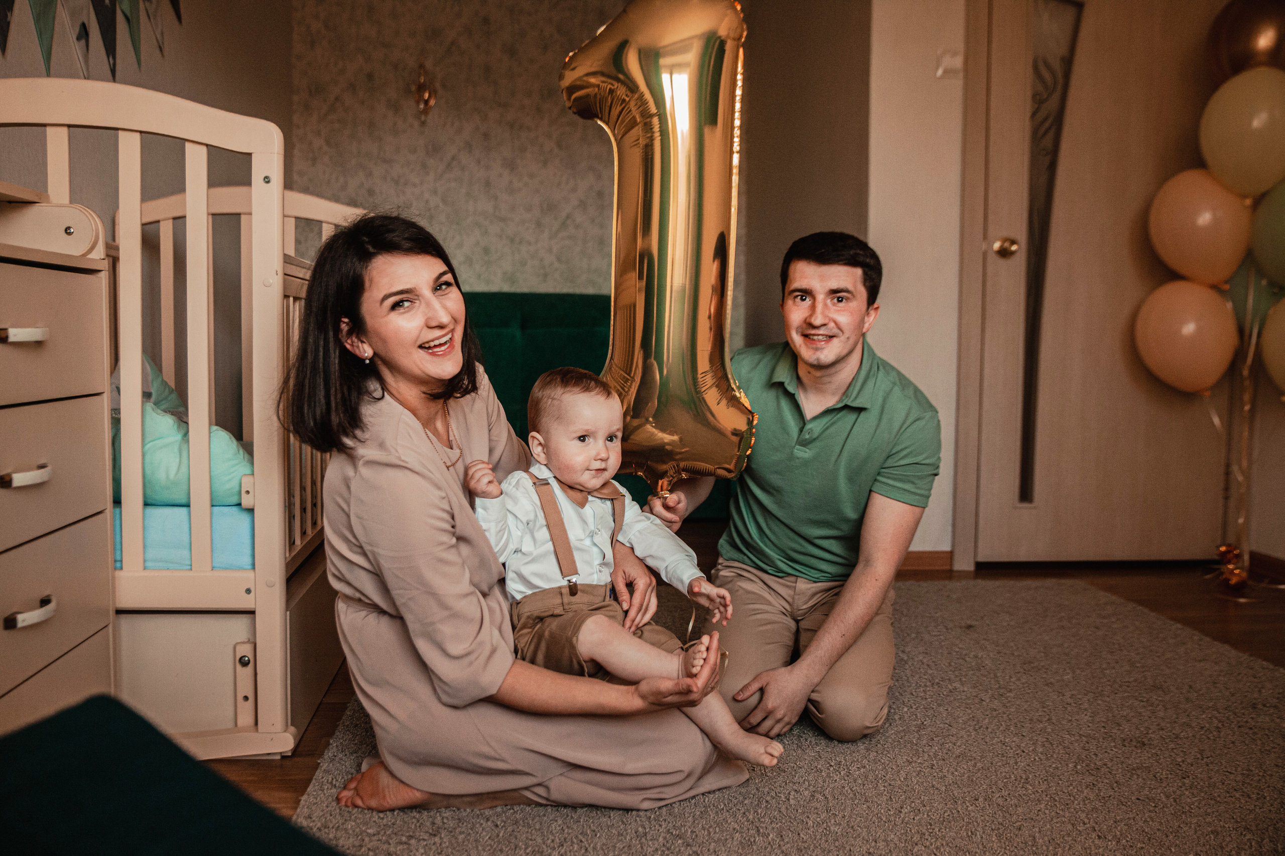 Наталья и Дмитрий, годик сыночку. Фотограф Наталья Яковлева, Санкт-Петербург. Семьи, ньюборн, крещения