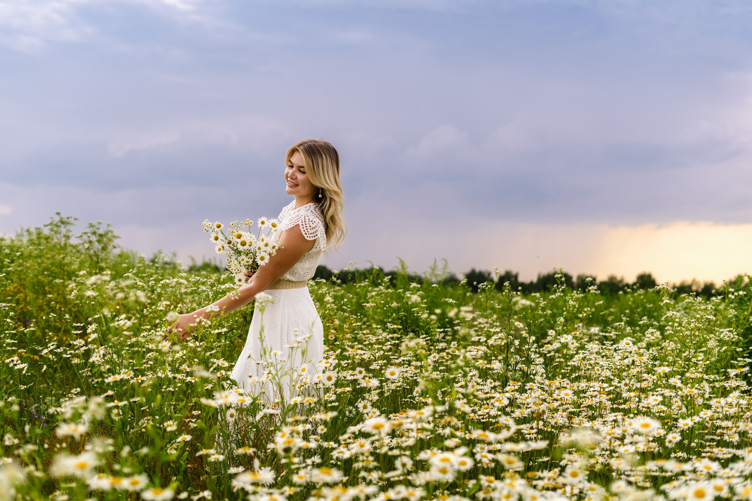 Елена, Богослово, ромашковое поле. Наталья Дукалова фотограф Щелково Королев Пушкино Москва Балашиха
