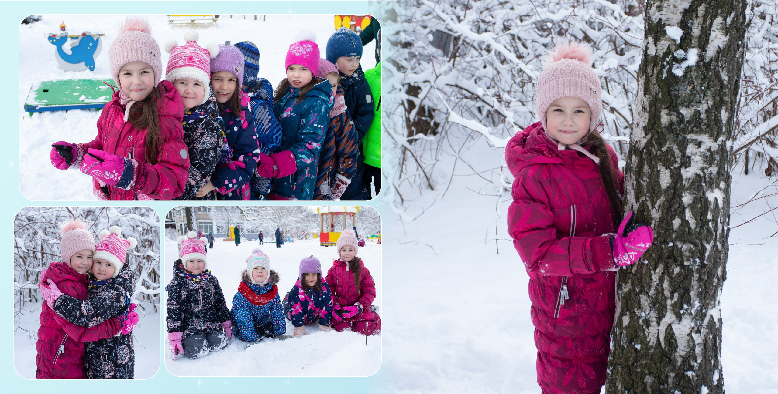 зимняя прогулка в выпускном альбоме