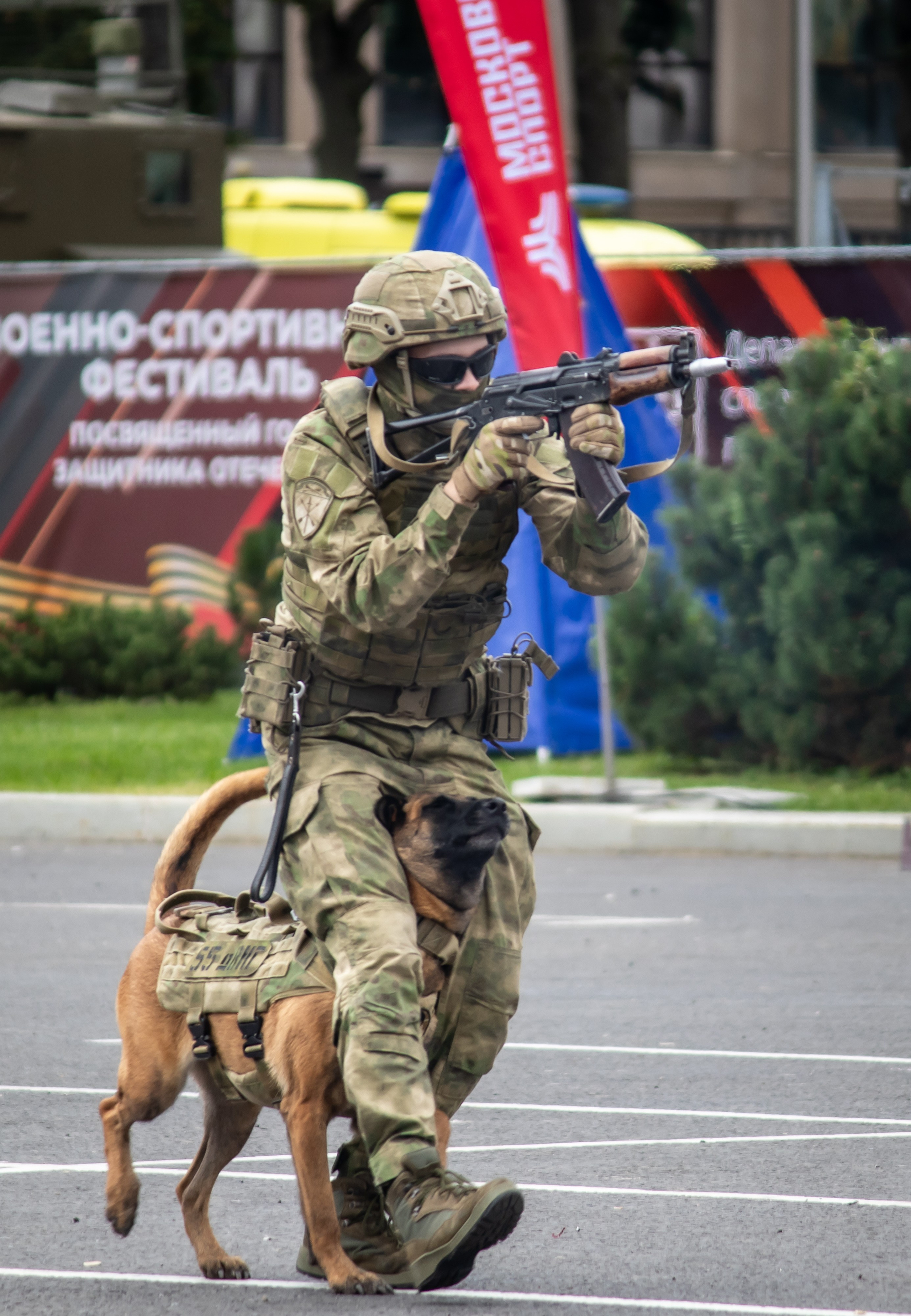 Военно-спортивный фестиваль Росгвардии в Лужниках