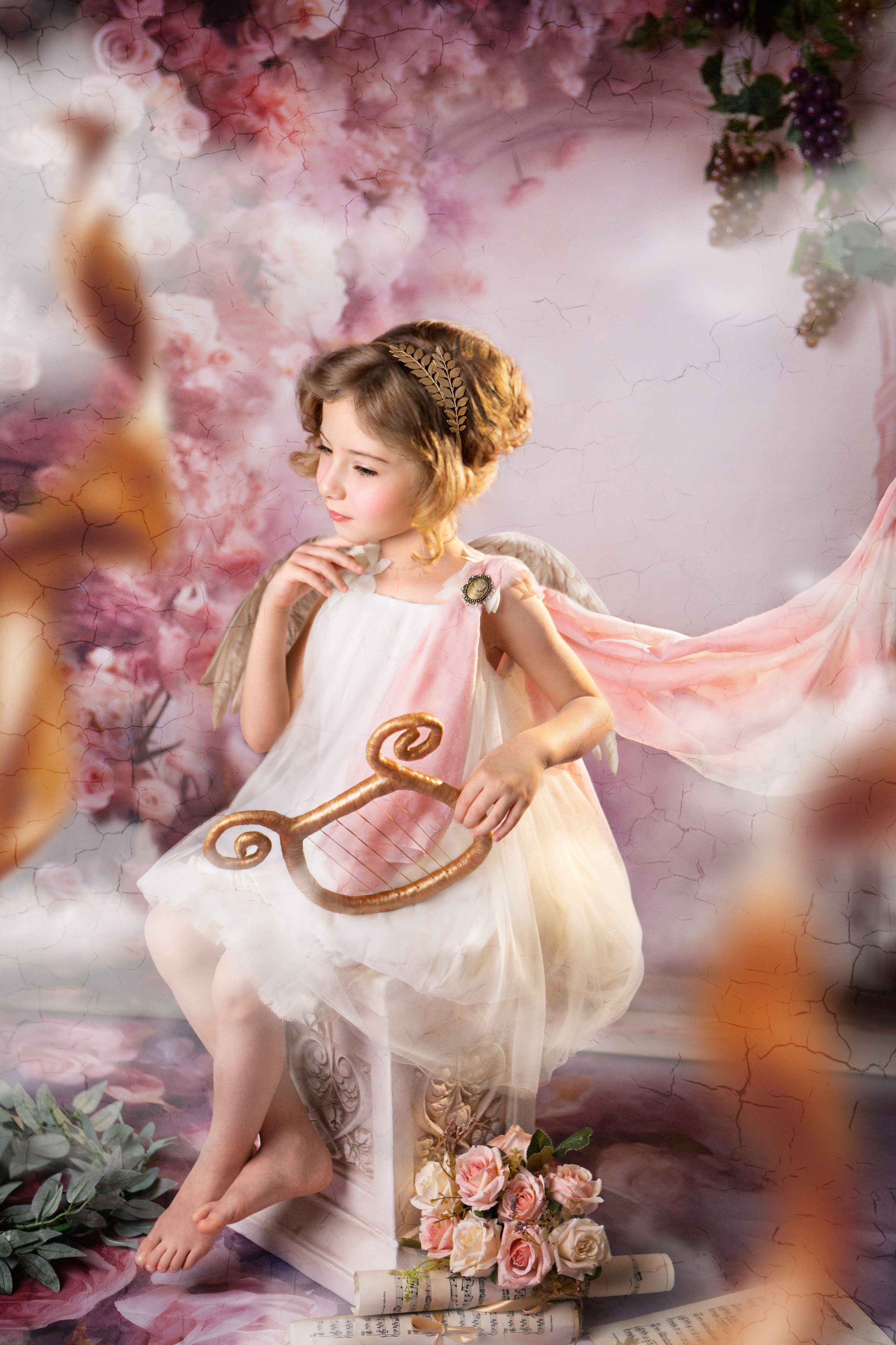 «Нежный ангел». Ульяночка. Детский и ньюборн фотограф в Санкт-Петербурге Марина Айдинян