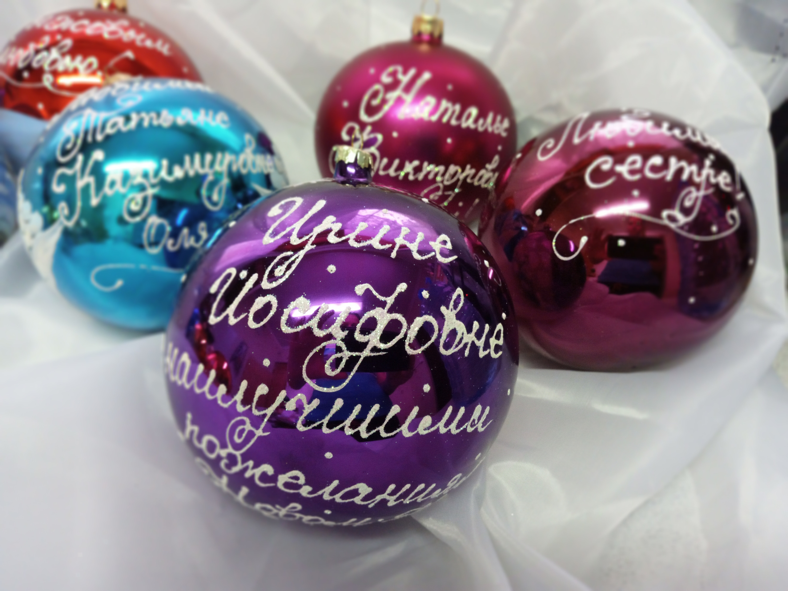 Елочный шар с росписью-Ваш лучший подарок на Новый Год. Арт-вечеринки и мастер-классы в Москве для взрослых и детей