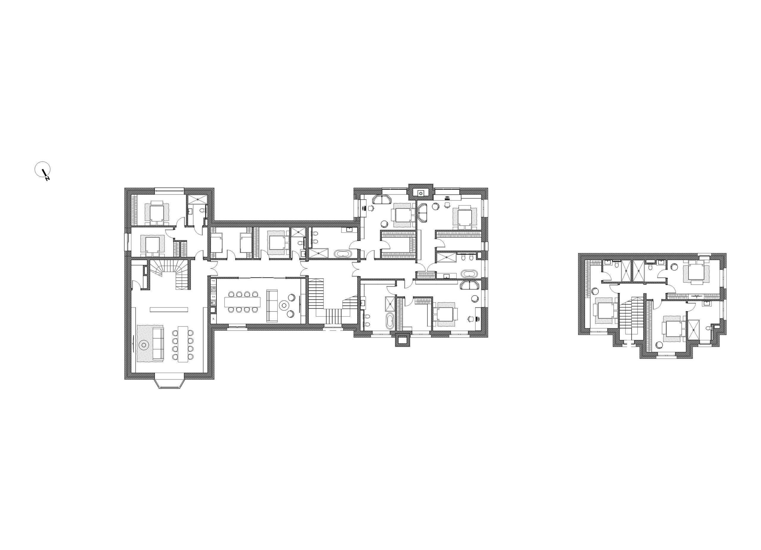 Проект загородного дома 2000 м² в григорианском стиле | RED ROBOT PROJECT
