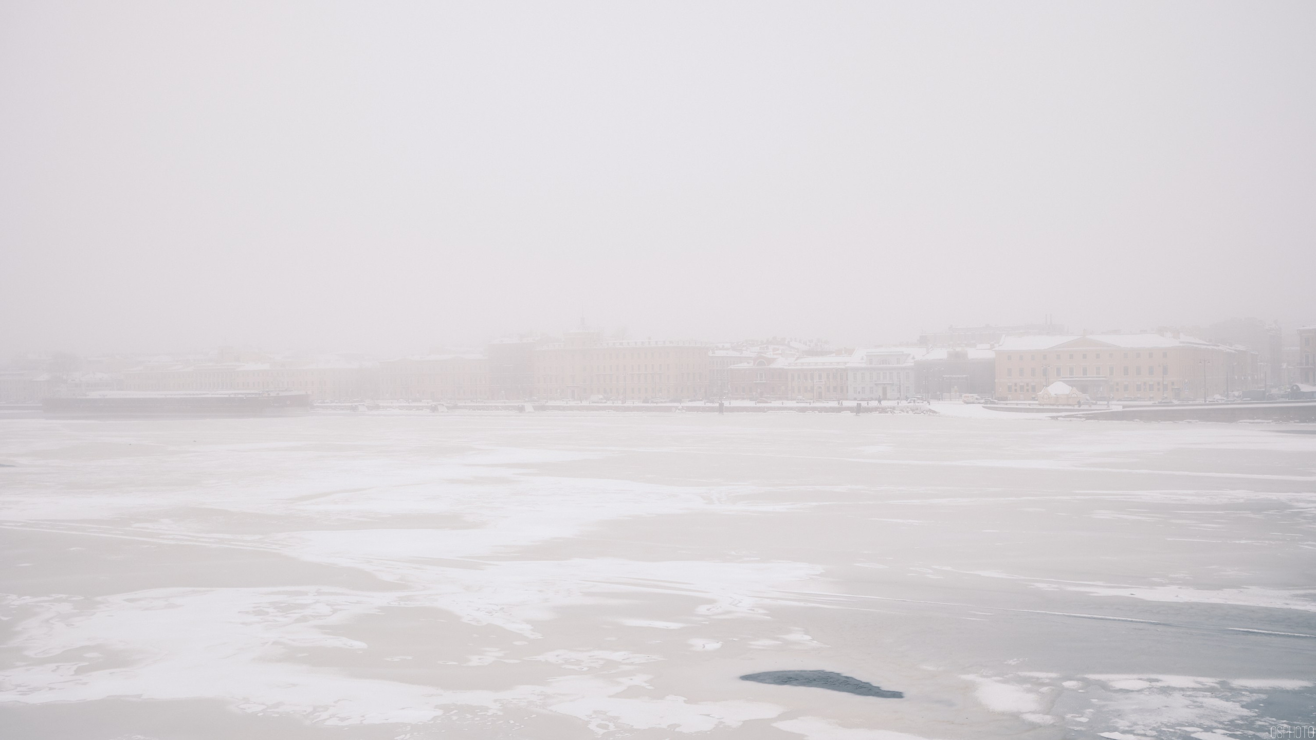 Снег и туман в Санкт-Петербурге. Фотографъ Сергѣевъ. Поймать мгновеніе