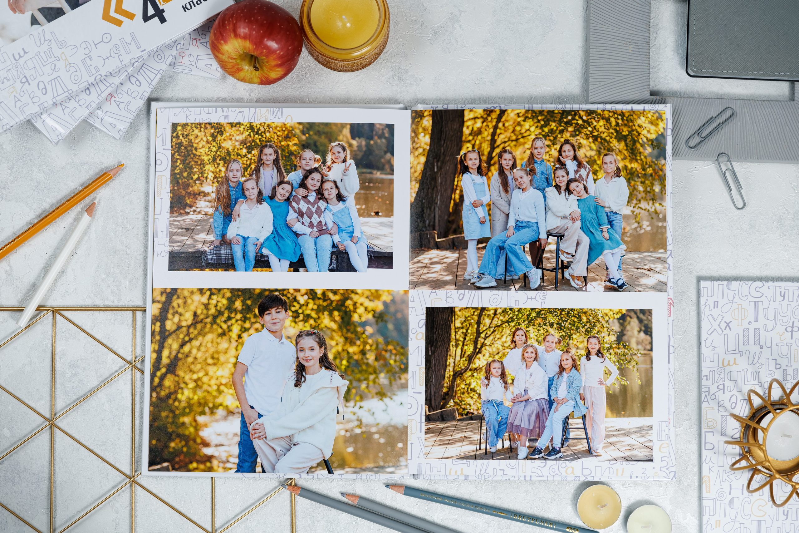 Выпускные альбомы 4 класс. Семейный и детский фотограф Комина Елена, Власиха, Одинцово