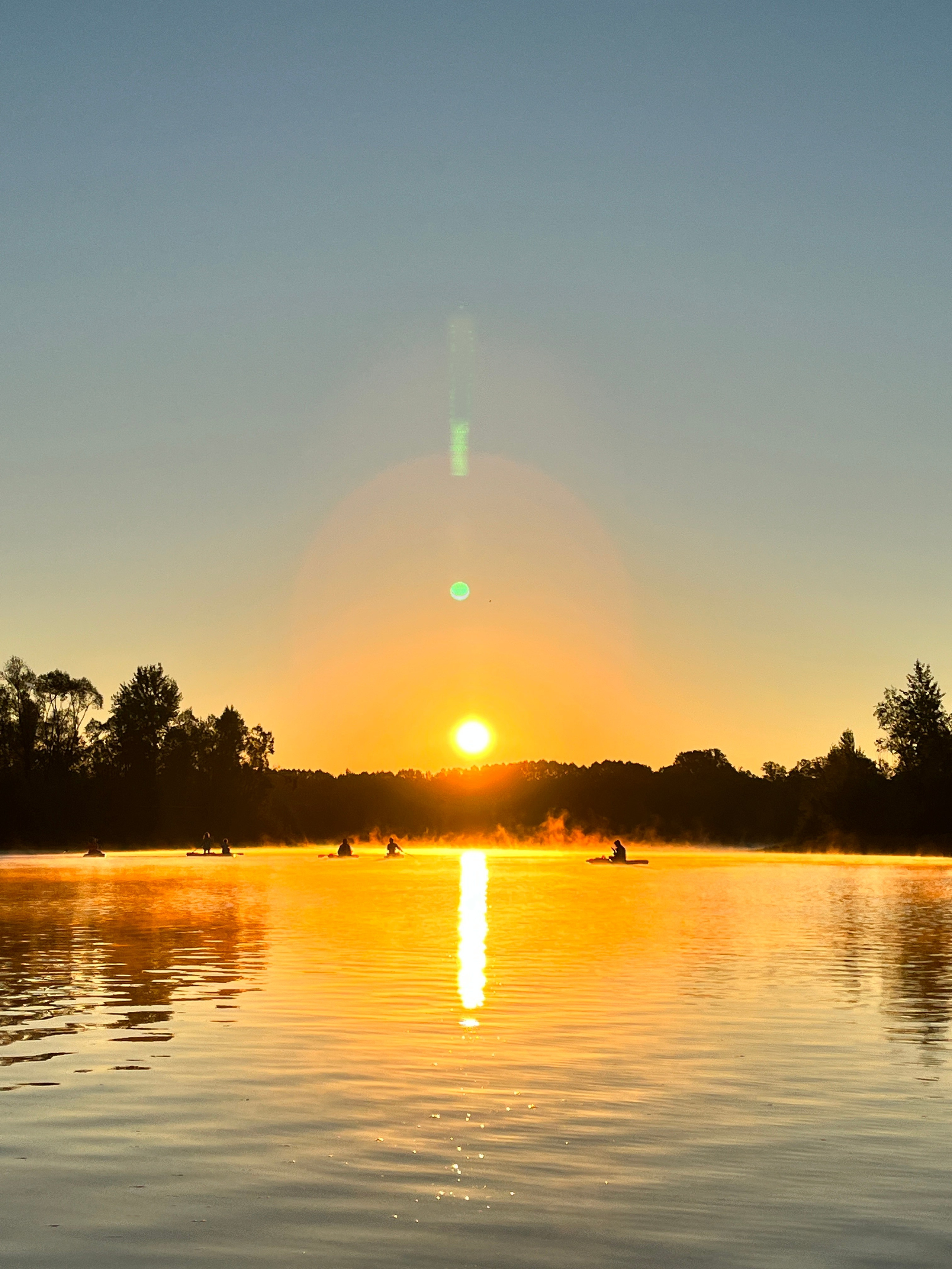 Рассвет на сапах в Сипайловских карьерах