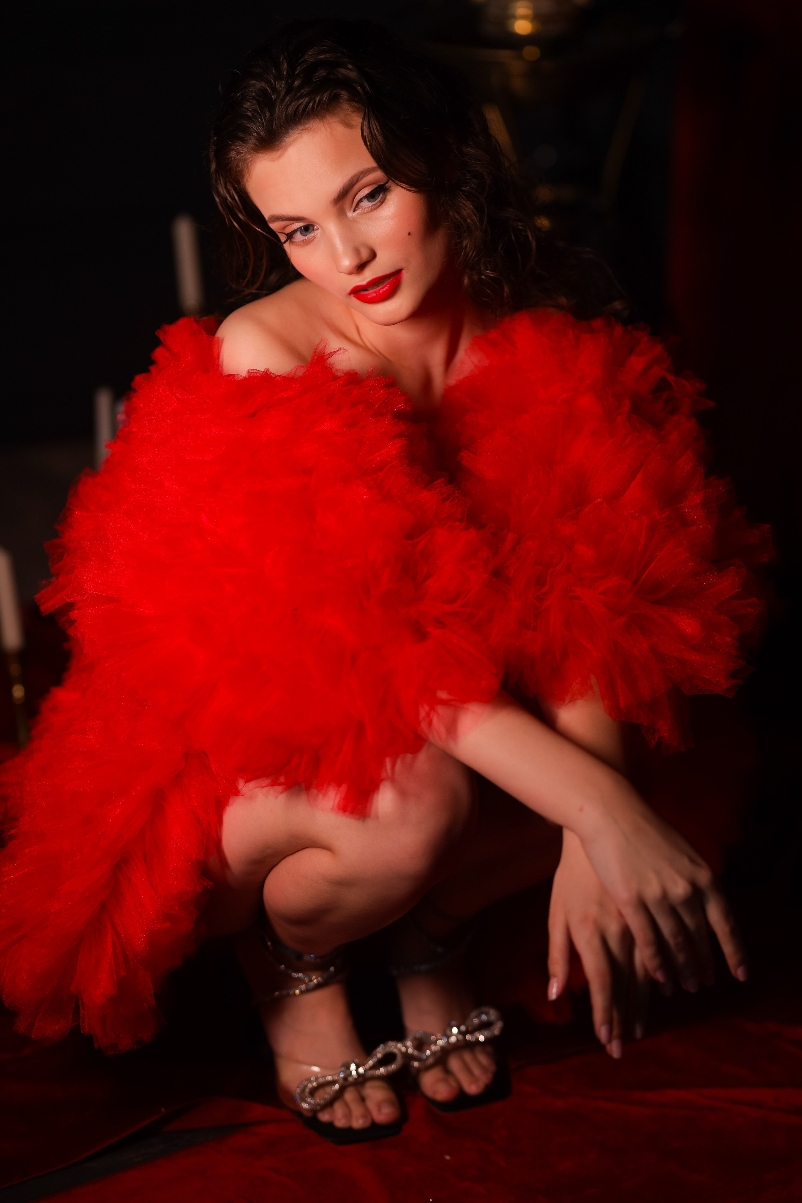 Роскошная Кристина и красный бархат. Свадебный фотограф Беларусь Ольга Козыренко
