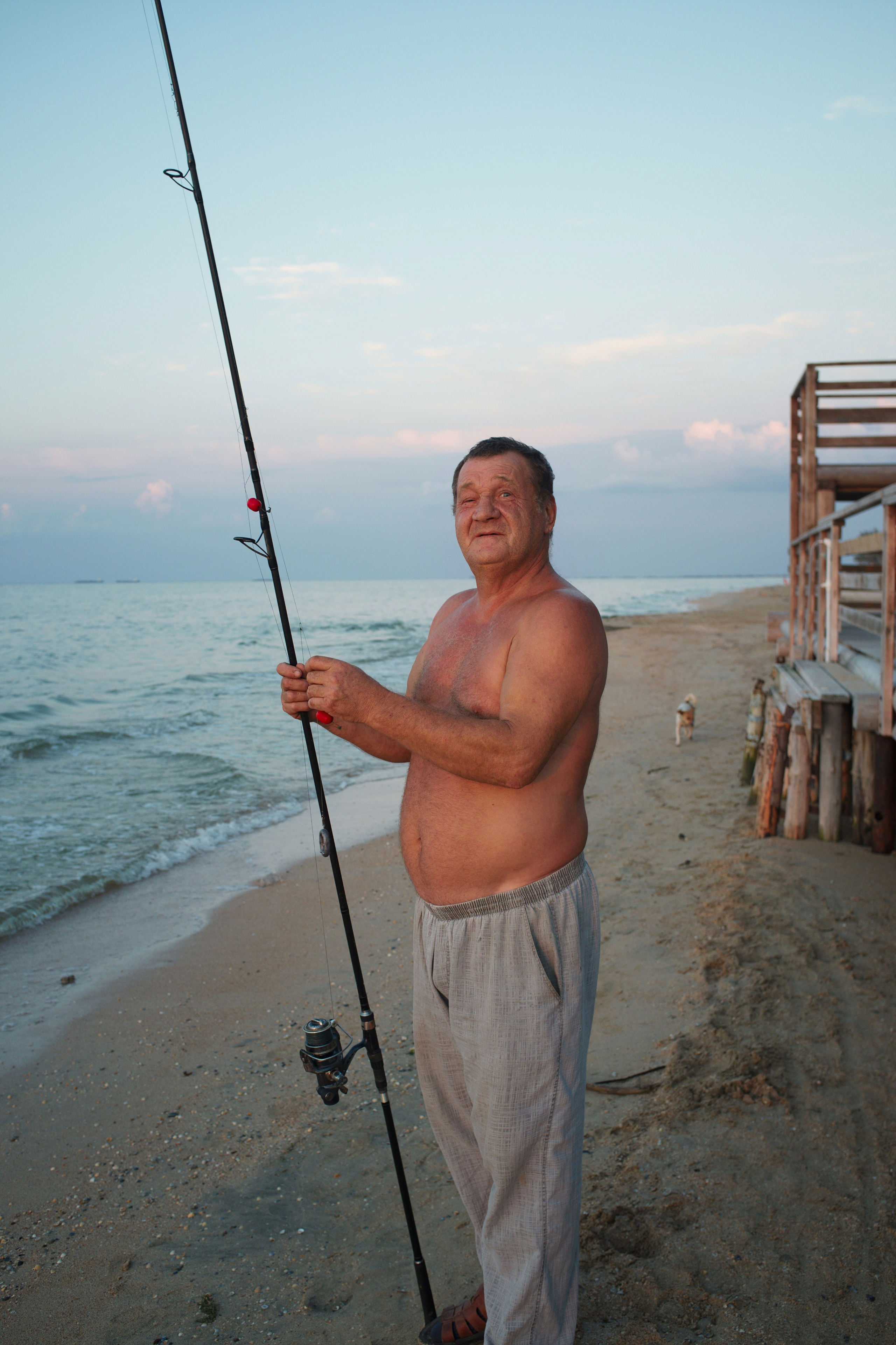 A fisherman. Golubitskaya, 2021