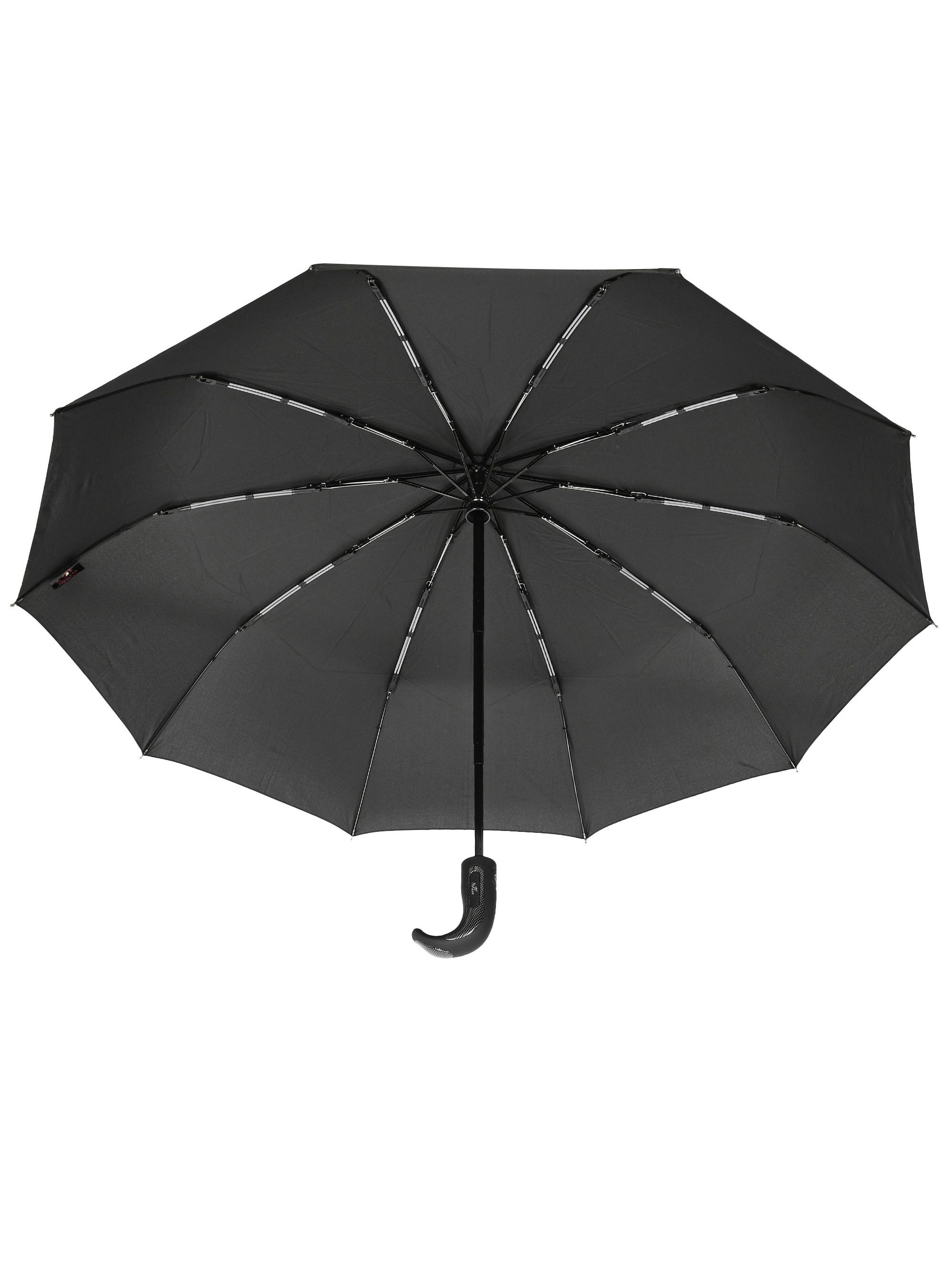 чёрный зонт на белом фоне