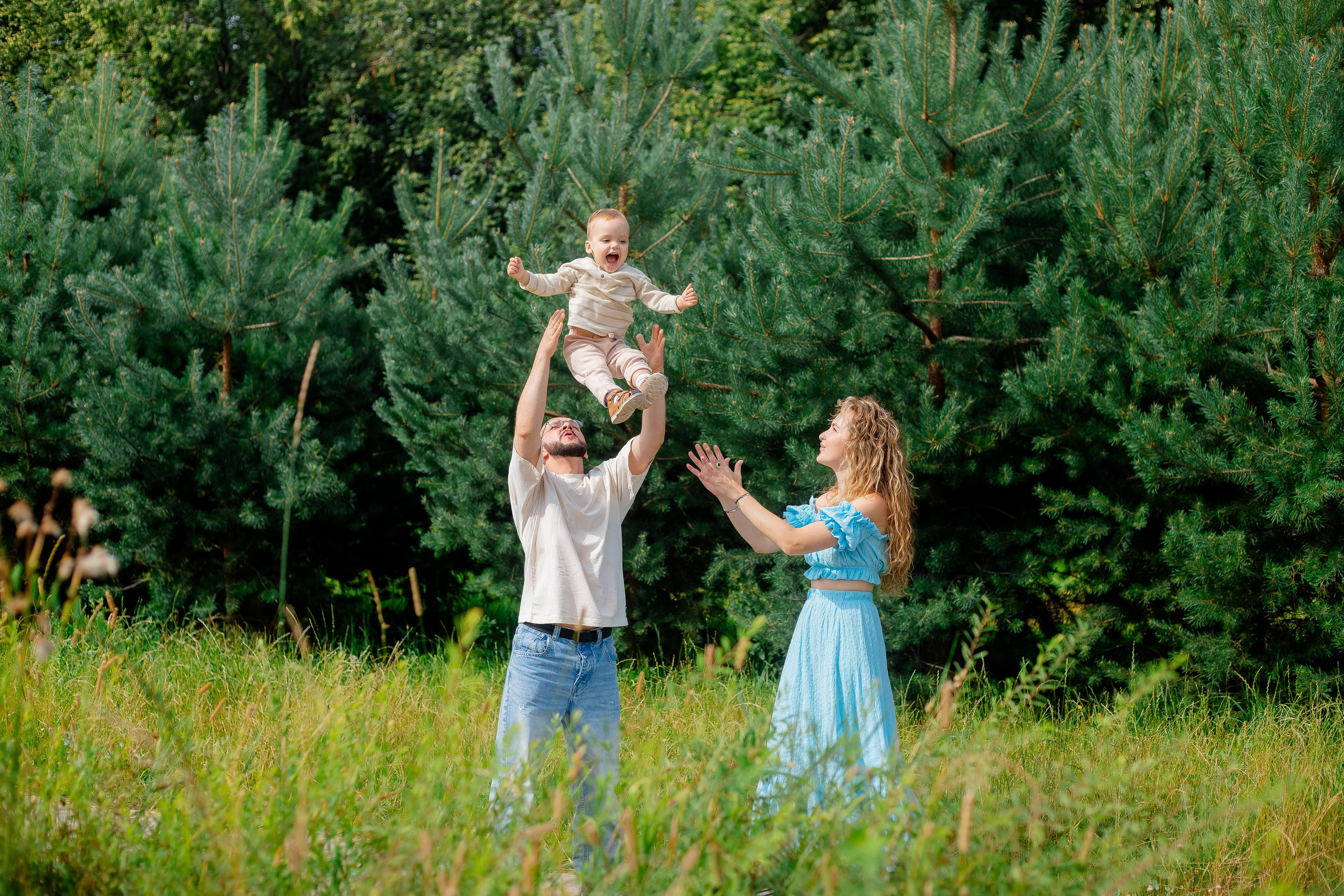 Семейная фотосессия с Любашинском саду. Фотограф в Санкт-Петербурге, Анна Скворцова