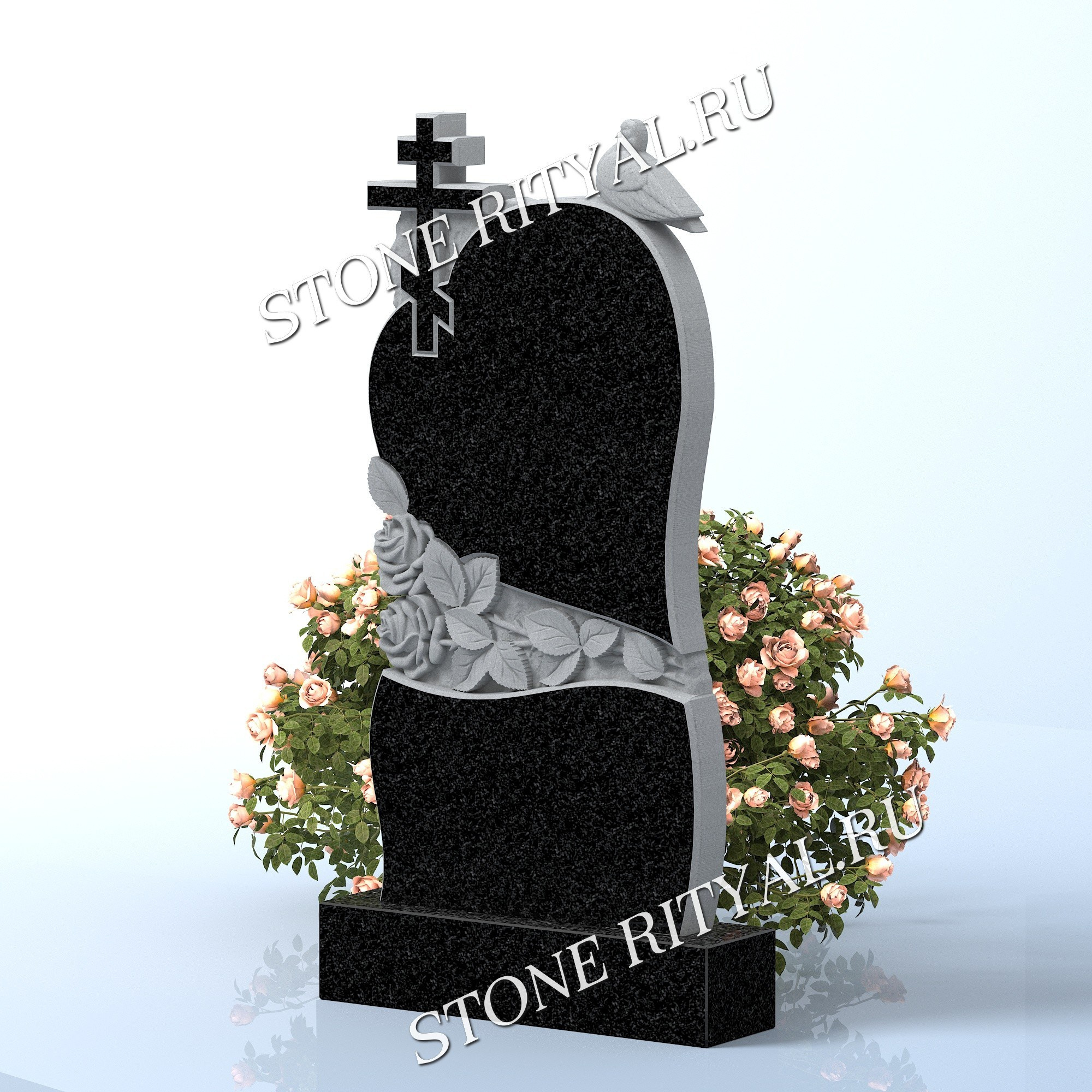 Вертикальные памятники фигурные. Изготовление и установка памятников в Москве и МО