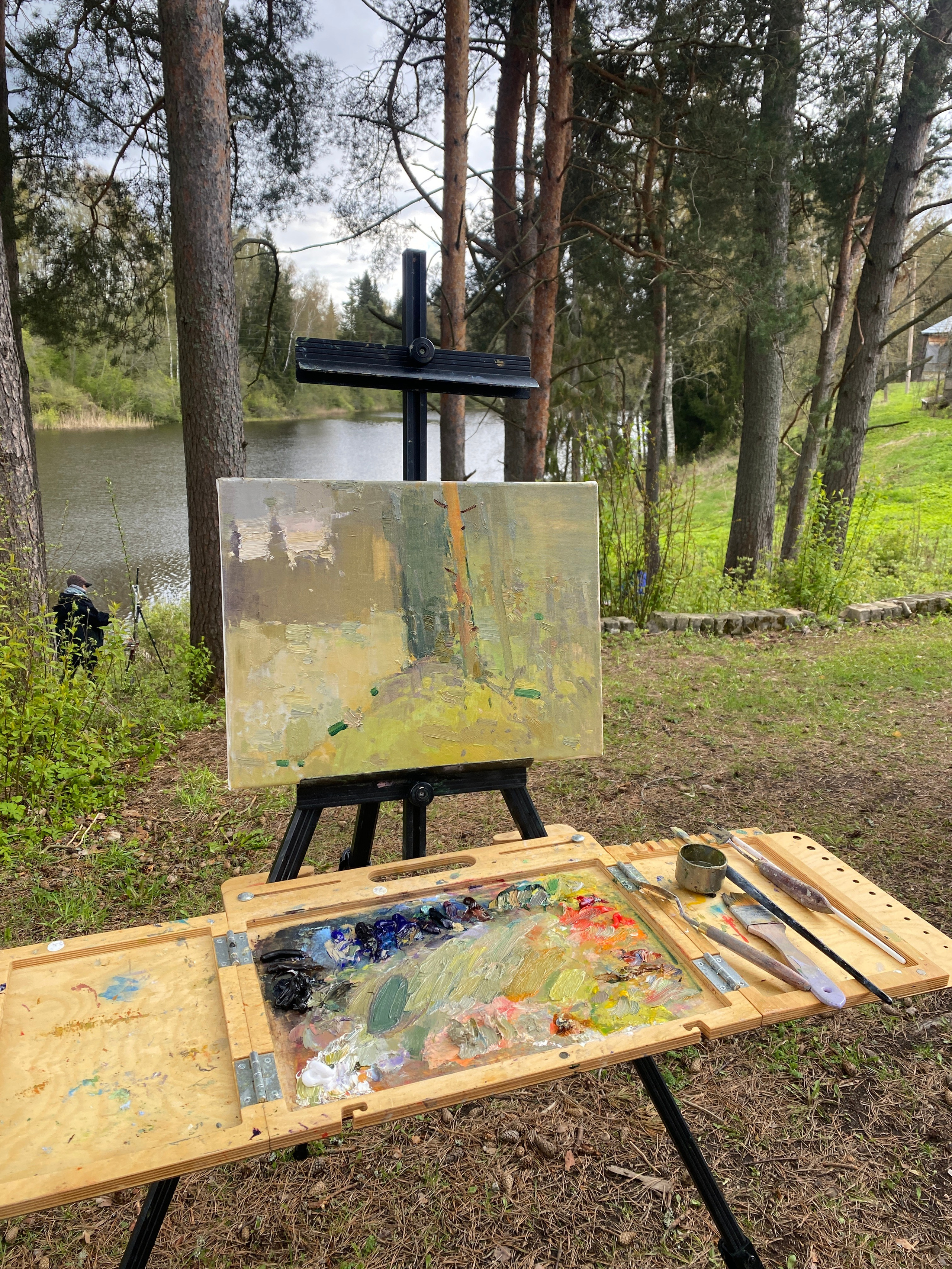 Пленэр на Академической даче им. И. Е. Репина с 12.05.2025. Живописец Ирина Пинская