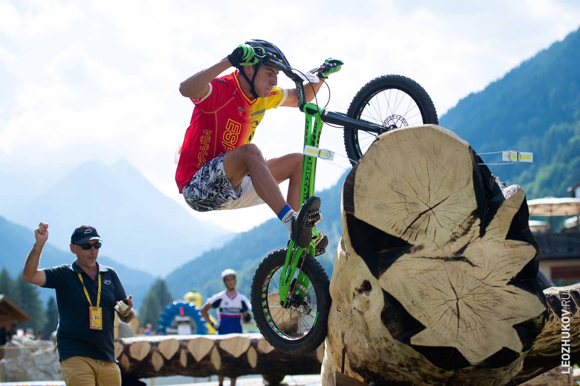 UCI Trials World Championships 2016 — finals. Sports photographer Leonid Zhukov