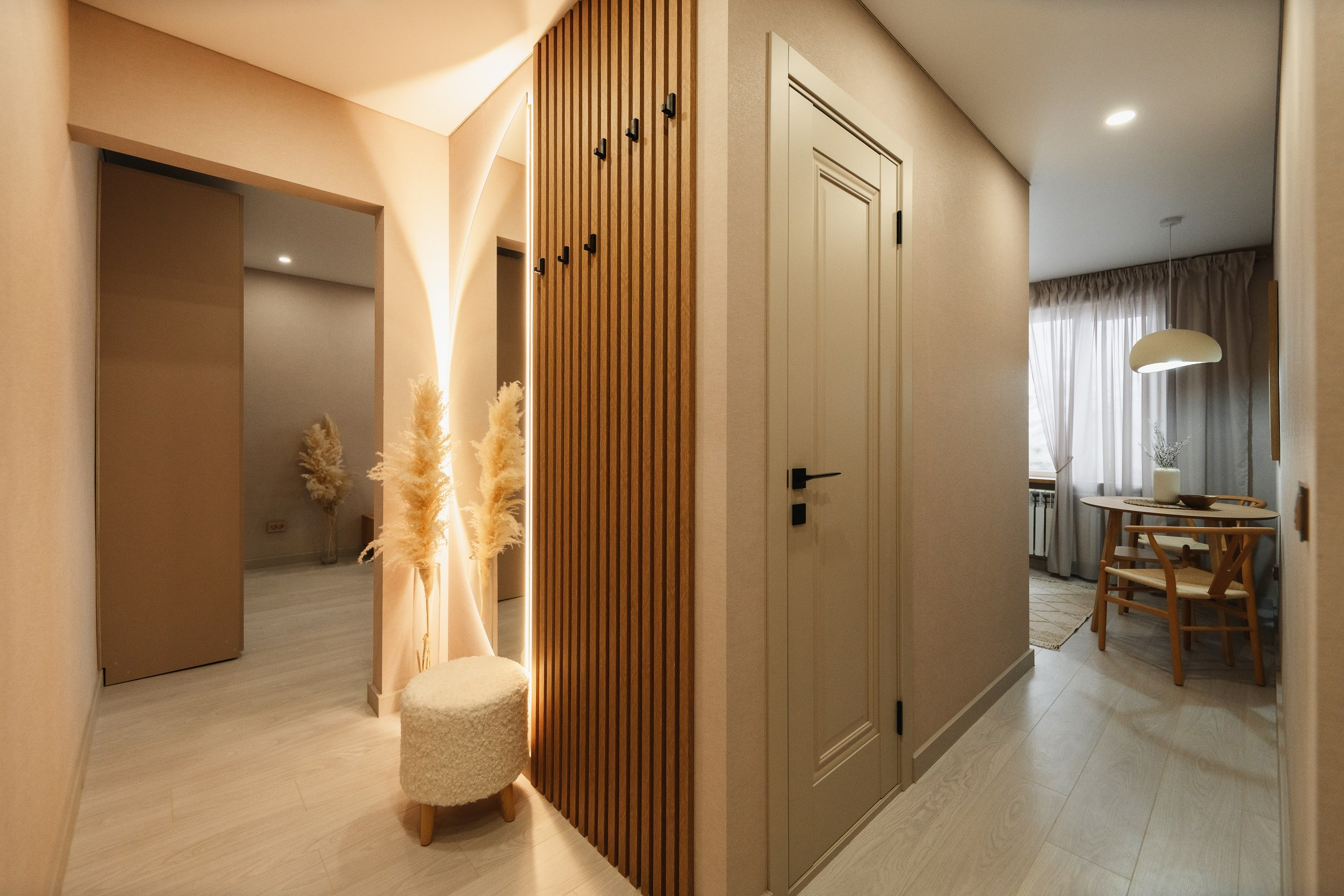 Фотосъёмка интерьера квартиры в скандинавском стиле на Камчатке, профессиональный фотограф недвижимости