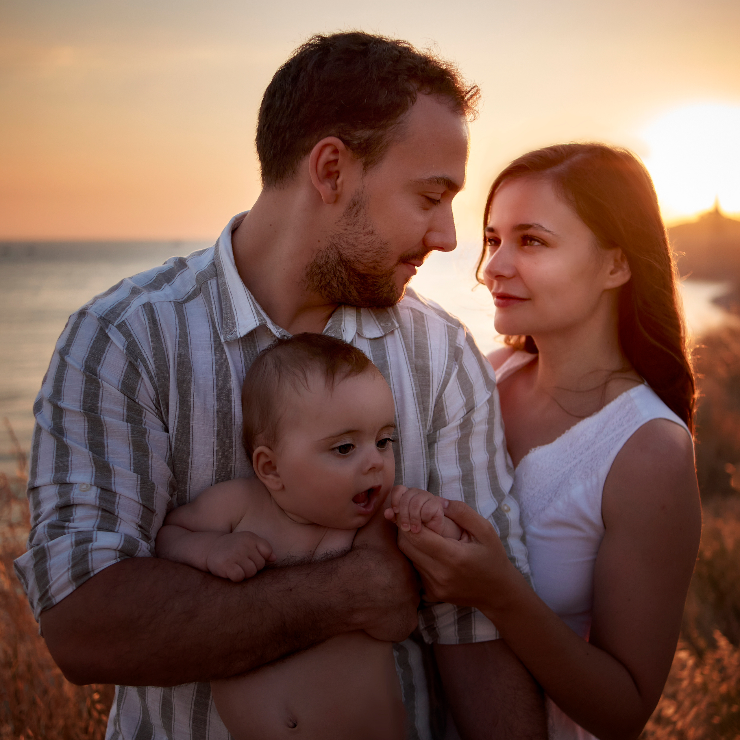 Семейная фотосессия на Круче для Ивана, Юли и Левы