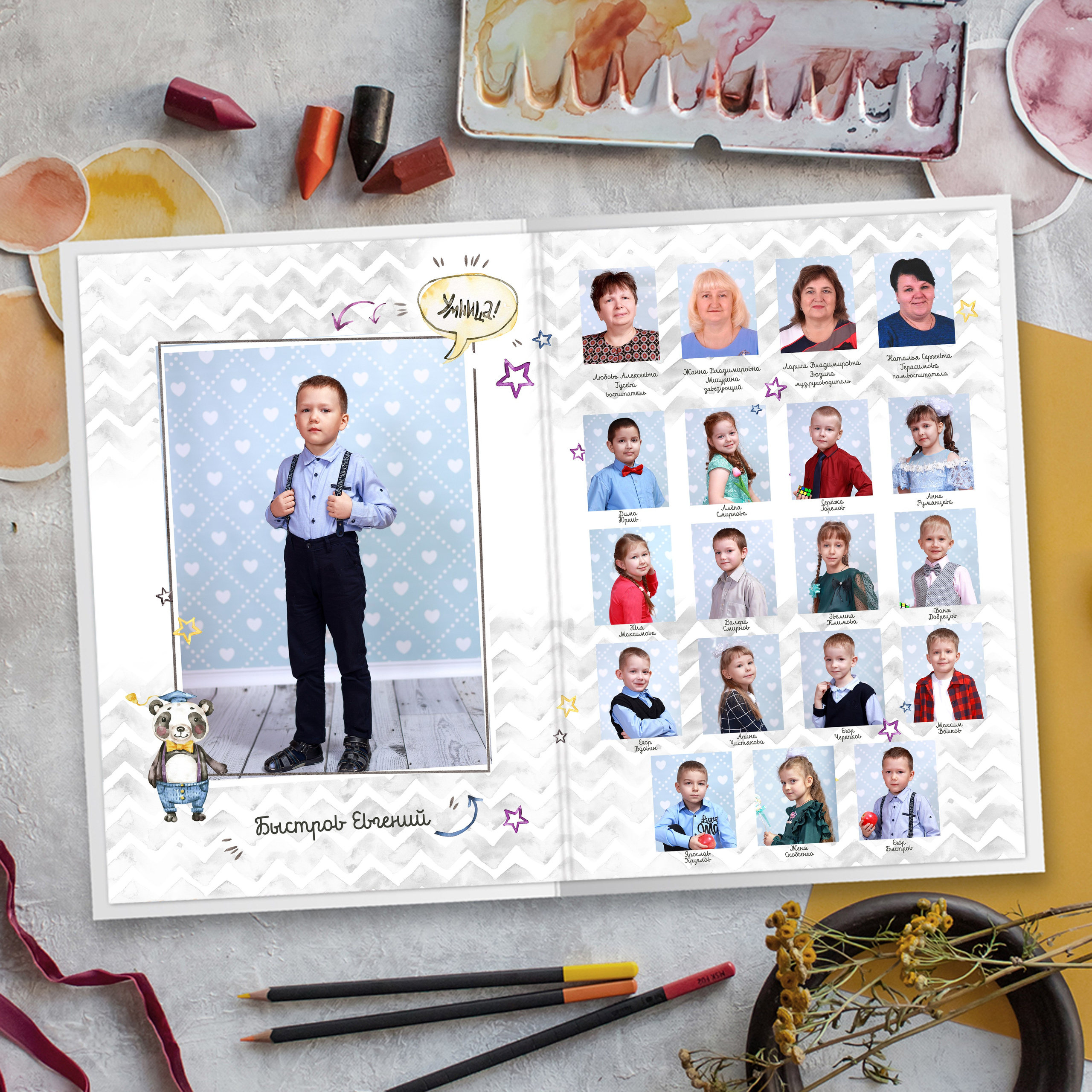Выпускные альбомы в детский сад 1 разворот супер мини заказать Иваново Ярославле Костроме Владимире. Выпускные альбомы в Иваново в детский сад и школу. Александр и Светлана Янкины