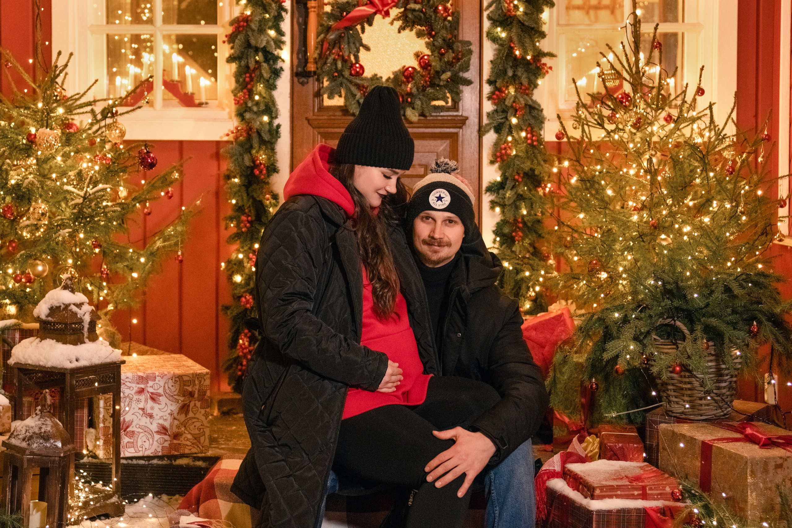 Семейная новогодняя фотоистория Полины и Андрея. Свадебный и семейный фотограф в Санкт-Петербурге Олеся Еремеева