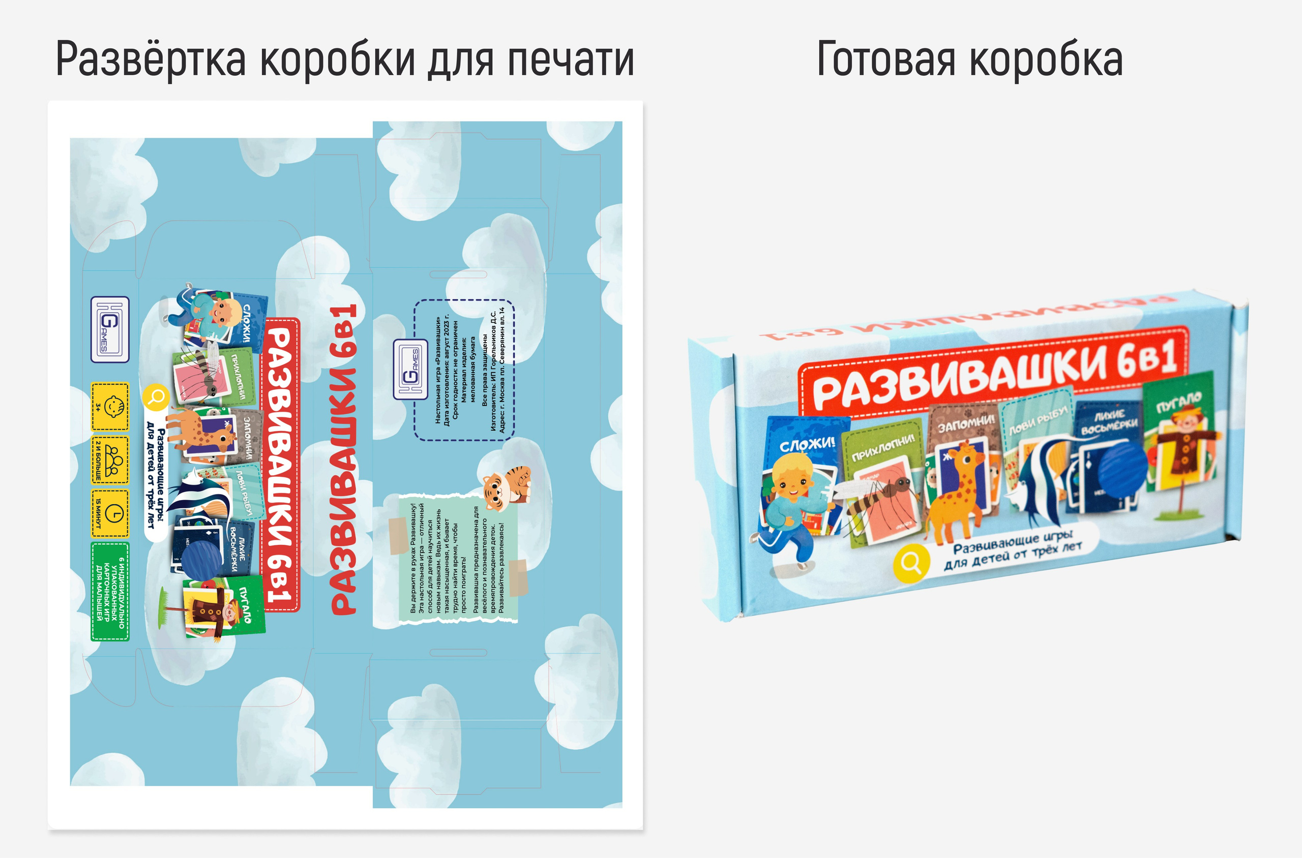 Проект: настольная детская игра «Развивашки». Маркетолог в Москве, специалист по коммуникациям и рекламе Аня Смоляга