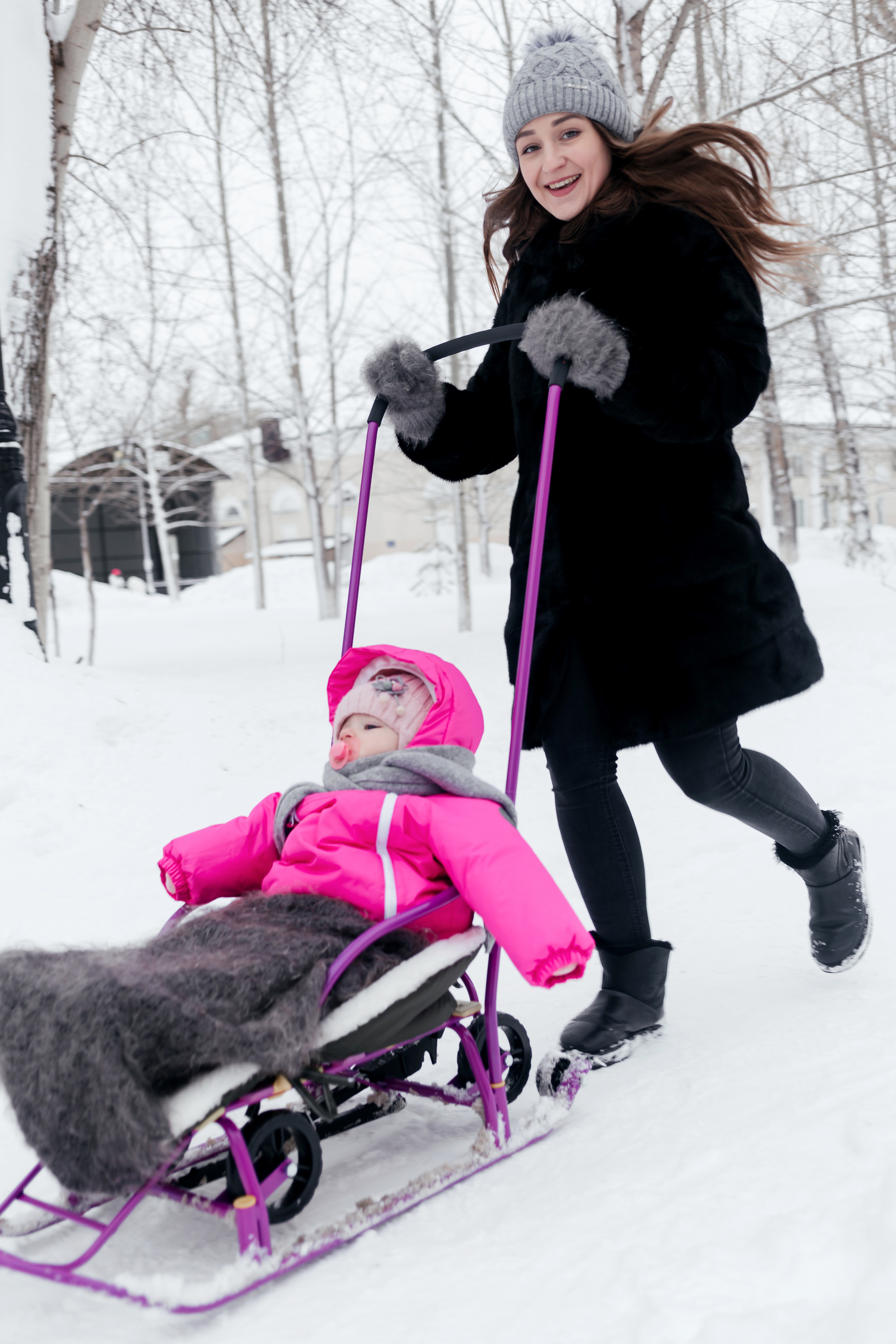 Машуля, зимняя прогулка с дочей. Женский фотограф в Оренбурге Ирина Заводчикова