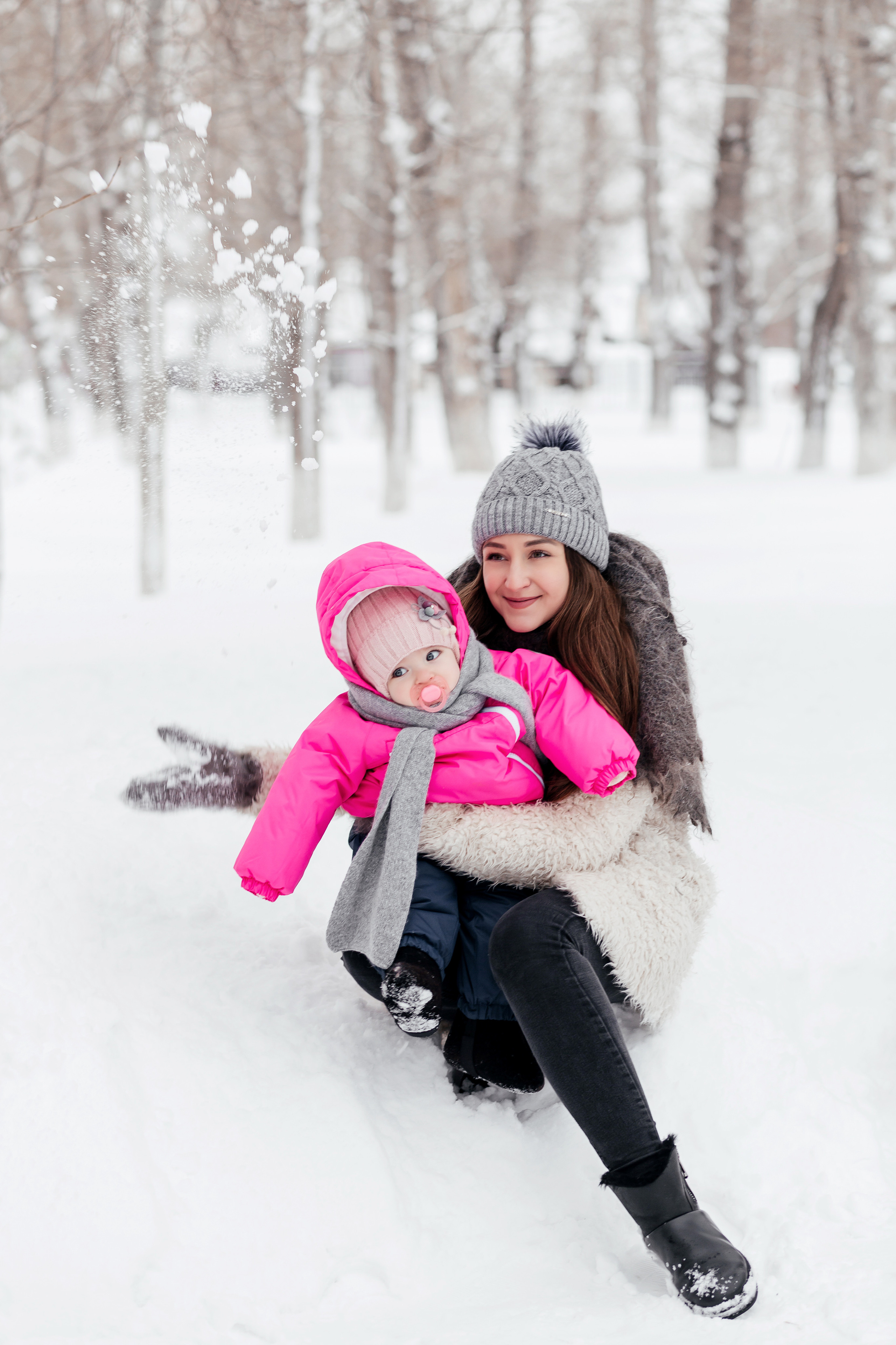 Машуля, зимняя прогулка с дочей. Женский фотограф в Оренбурге Ирина Заводчикова