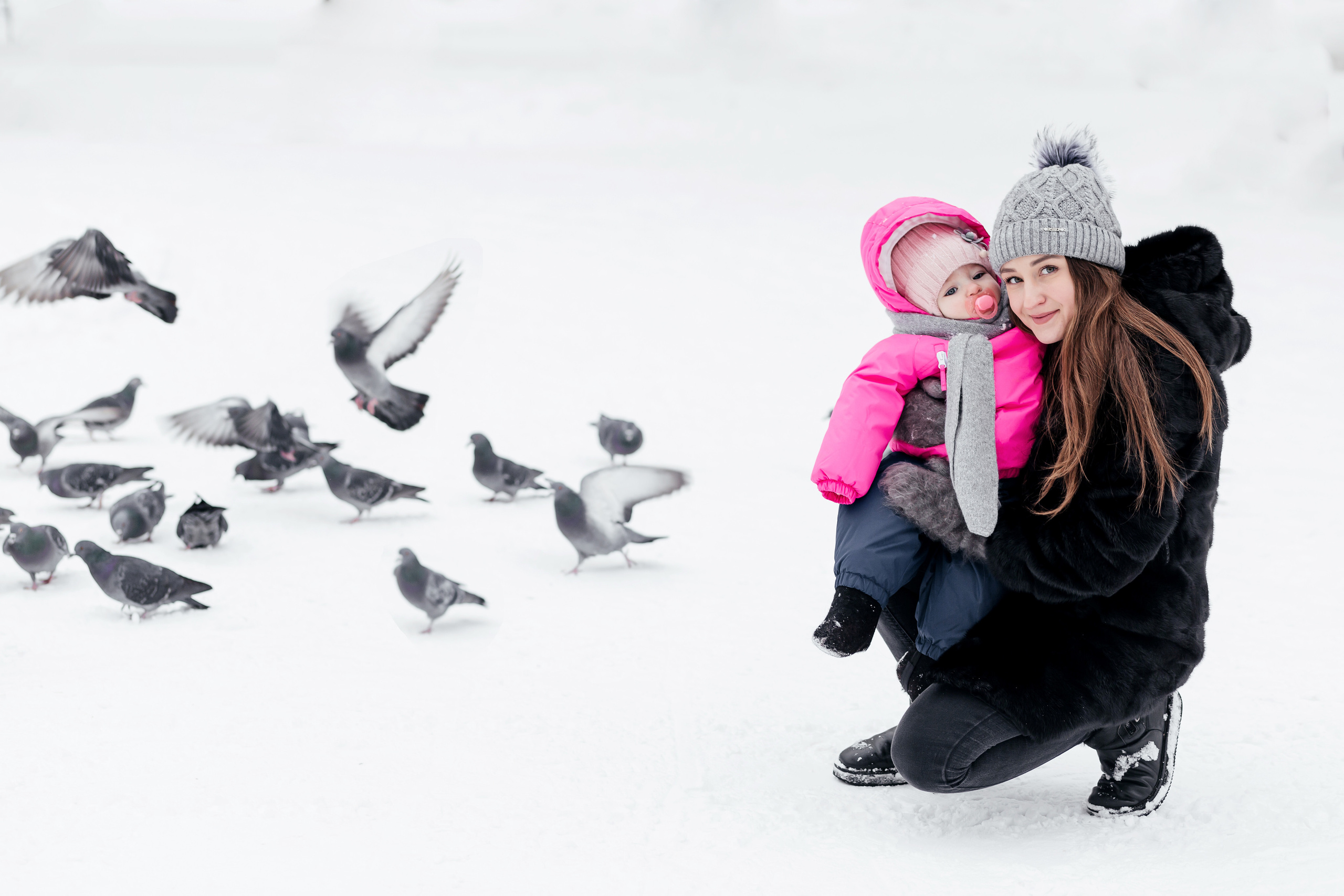 Машуля, зимняя прогулка с дочей. Женский фотограф в Оренбурге Ирина Заводчикова