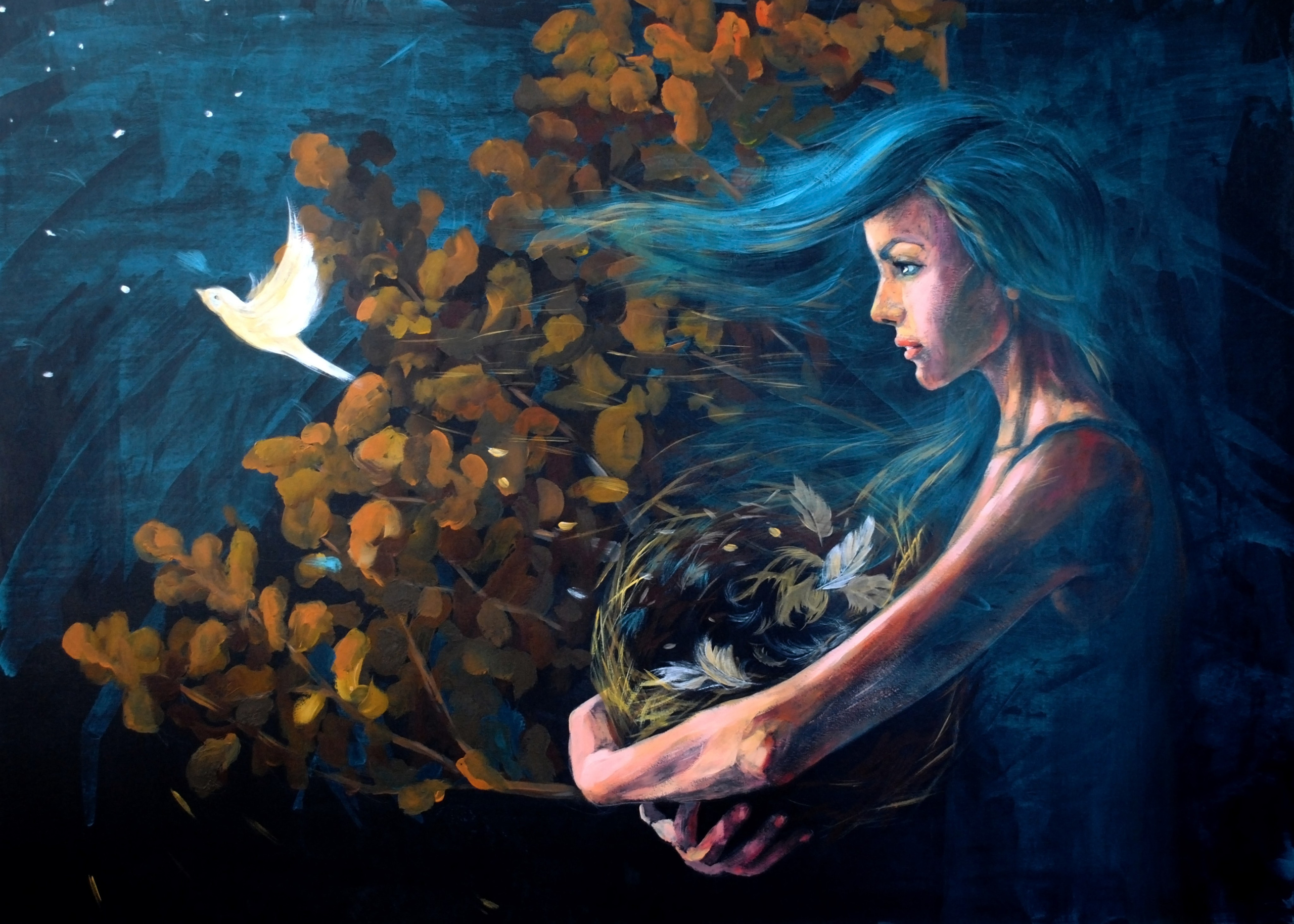 Картон, акрил 70x100