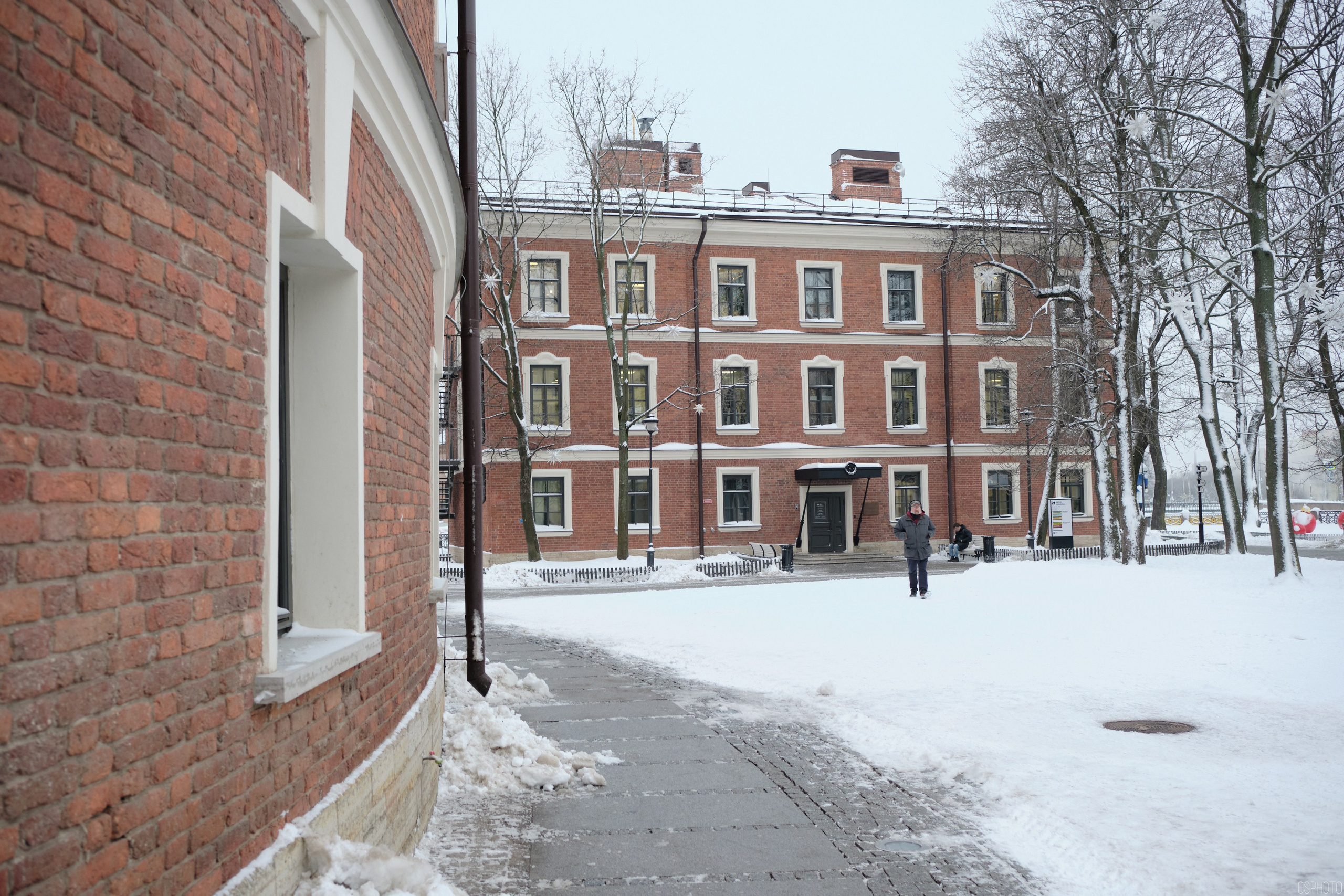 Снег и туман в Санкт-Петербурге. Фотографъ Сергѣевъ. Поймать мгновеніе