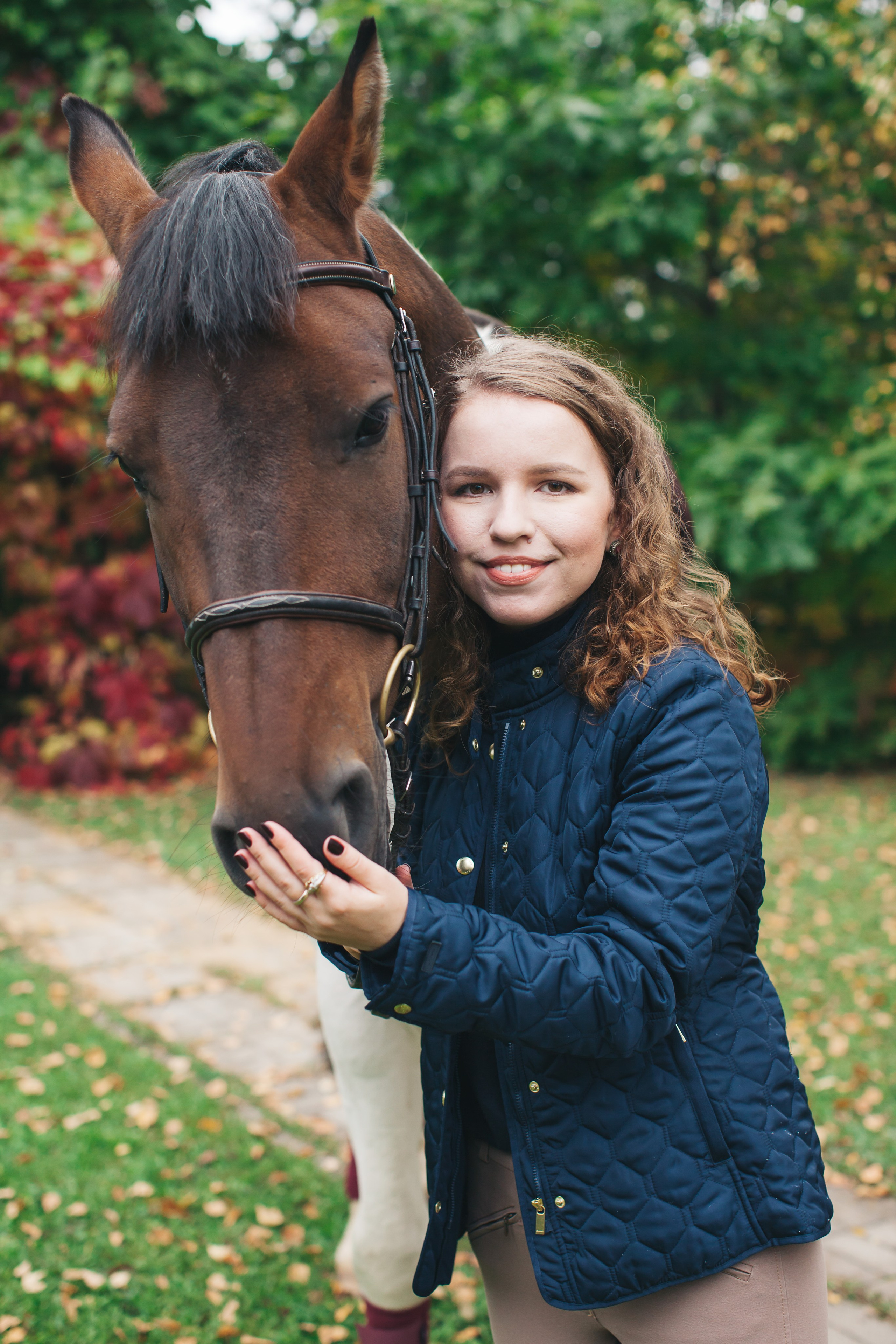 Осенняя съёмка в конном клубе для Виктории. Портретный и семейный фотограф Юлия Герман