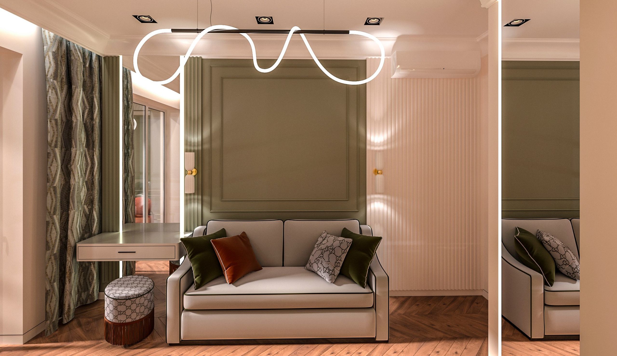 Дизайн-проектквартиры 65 кв. м. Интерьерный дизайнер в Сочи Поплавская Татьяна. Проектирование интерьеров и организация процесса ремонта