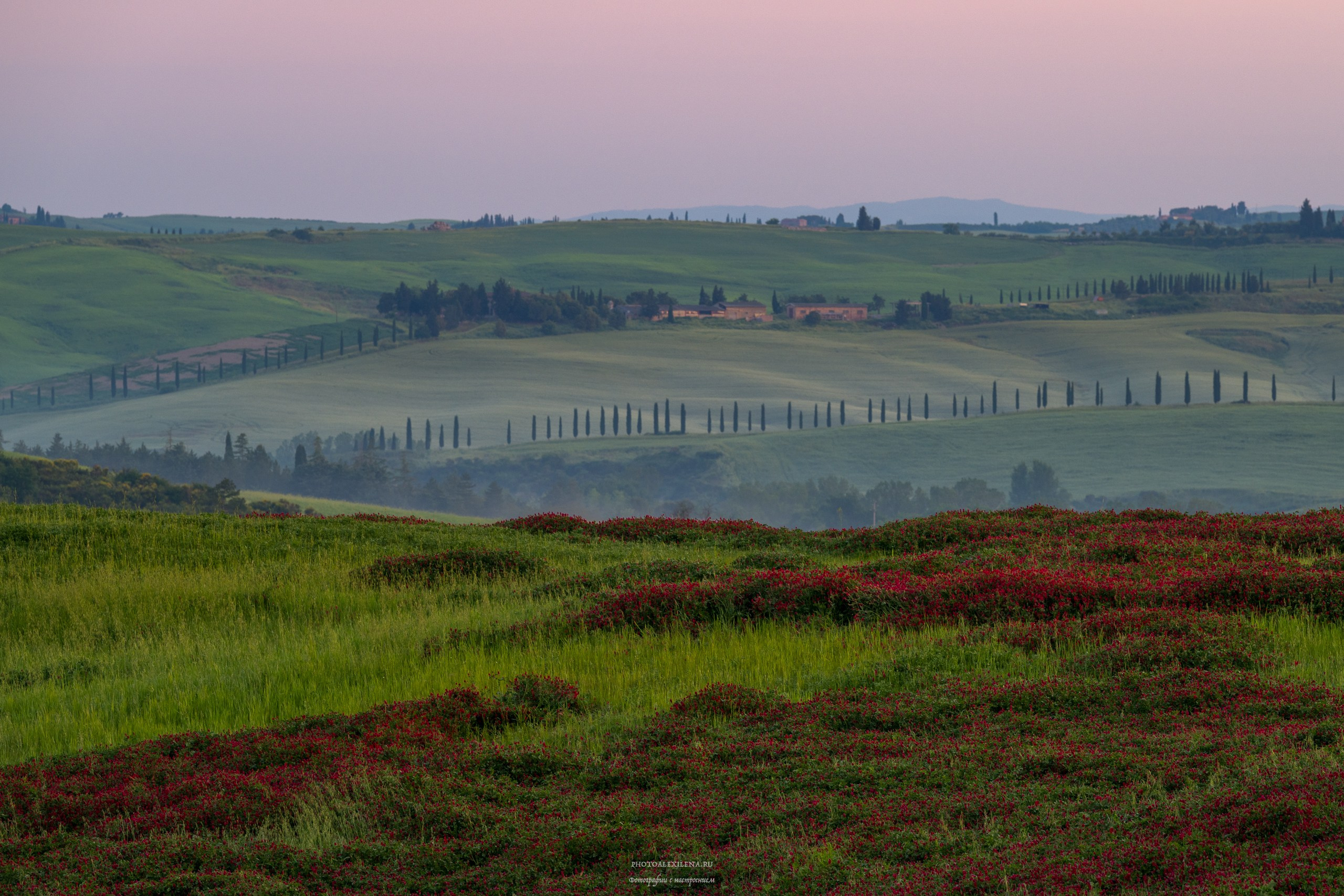 Долина Крете Сенези (Crete Senesi). Авторские стильные фотокартины