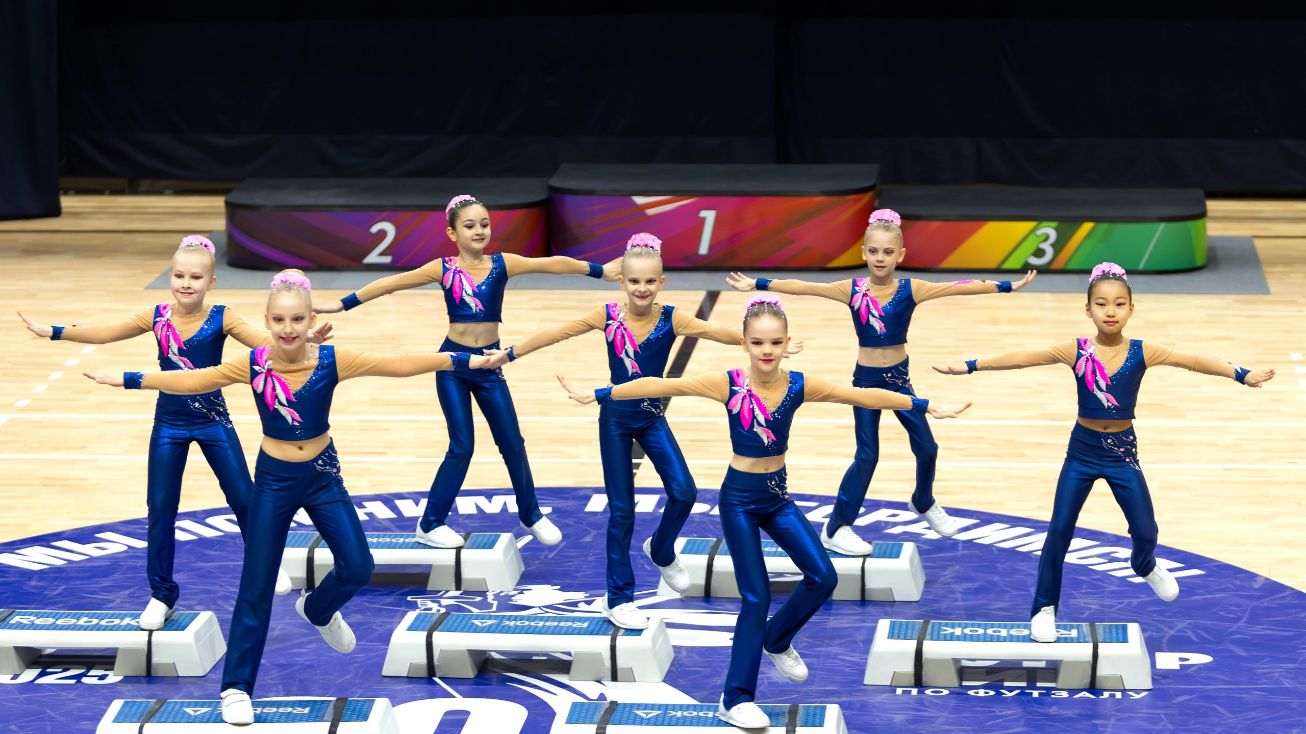 команда фитнес аэробика дети фестиваль облачко подольск