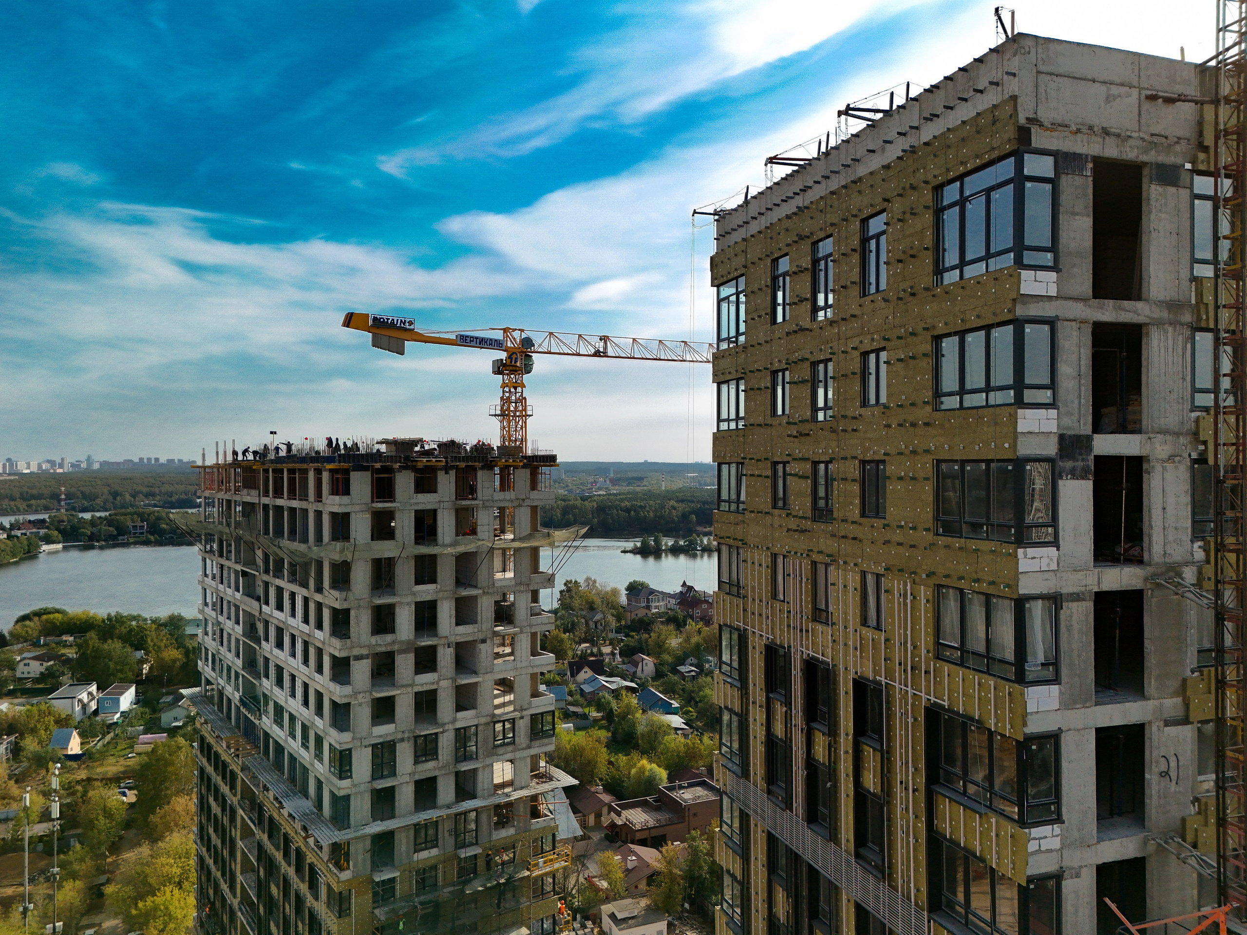 Архитектура и недвижимость. Ход строительства. Съемка с дрона. Профессиональное решение для частных лиц и бизнеса