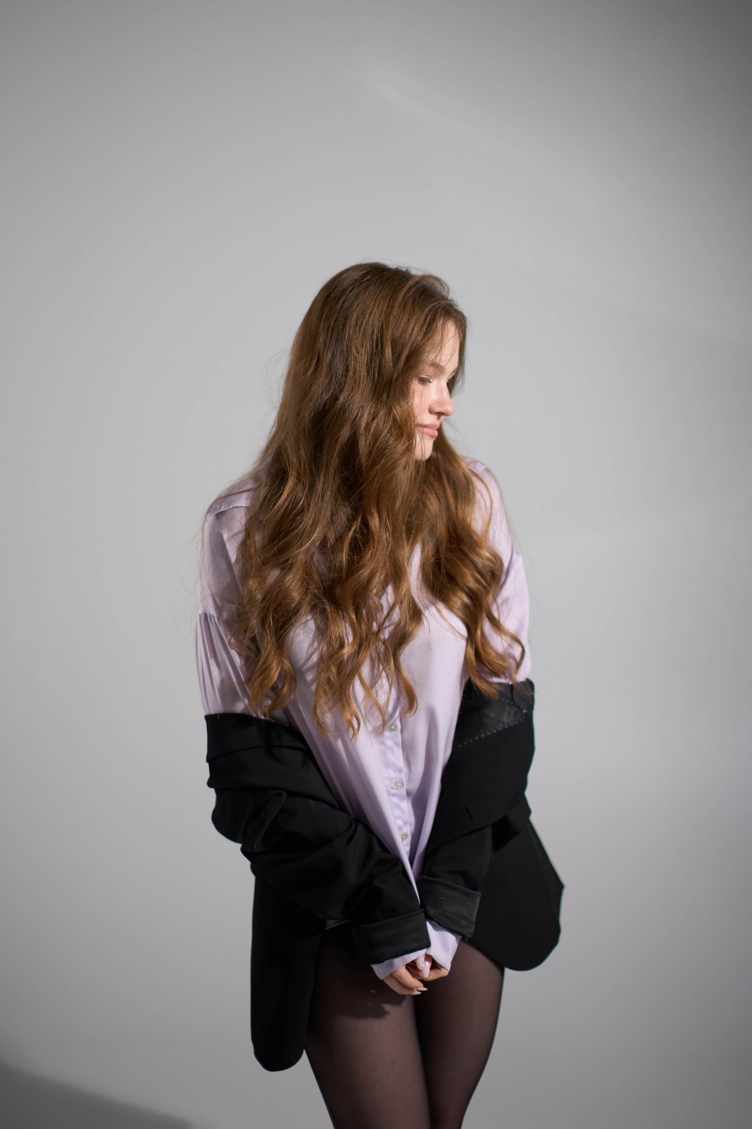 Индивидуальная женская фотосессия в фотостудии для Марины. Репортажный и женский фотограф в Новосибирске