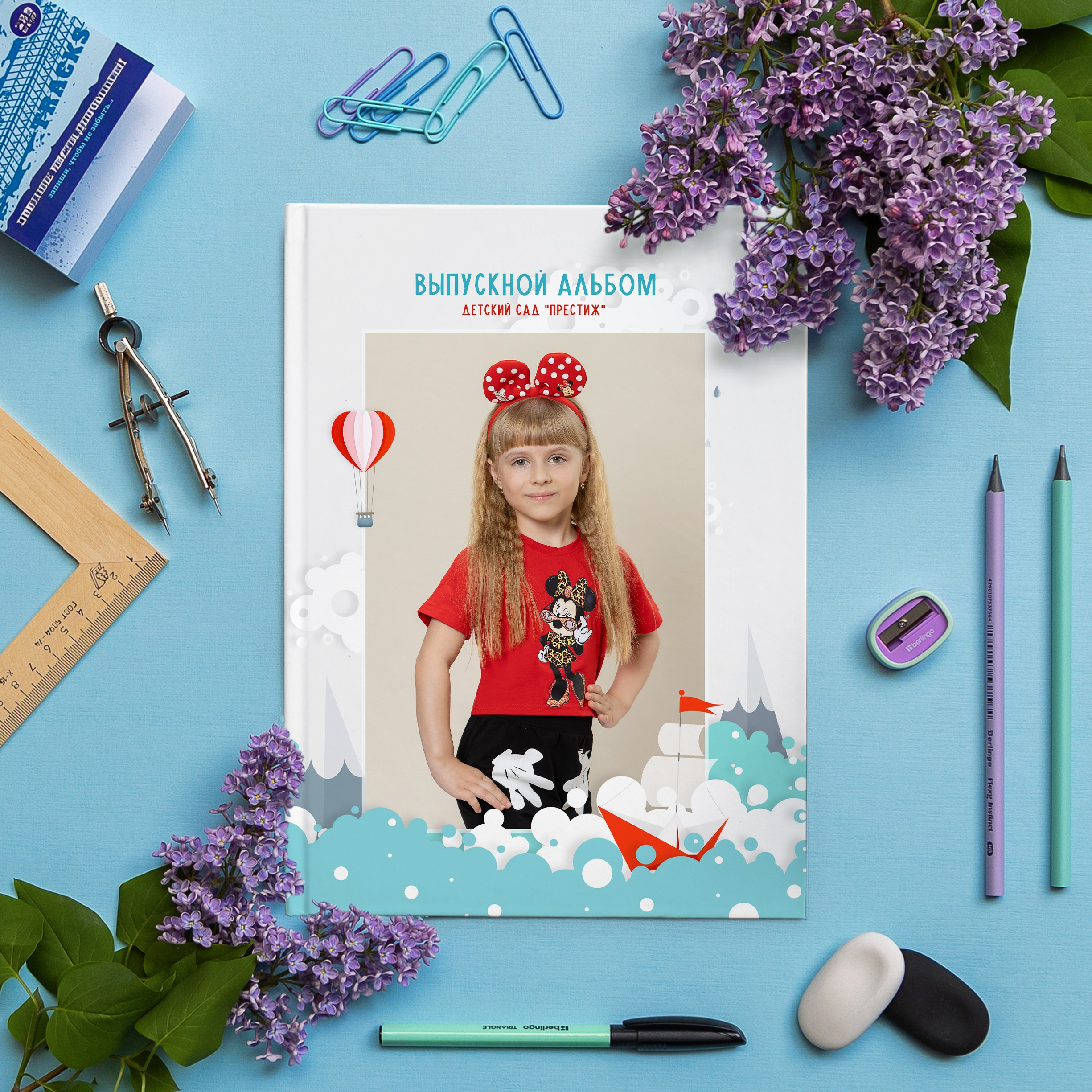 Нежный выпускной альбом для детского сада Темиртау. Караганда. Фотограф Наталья Наконечная