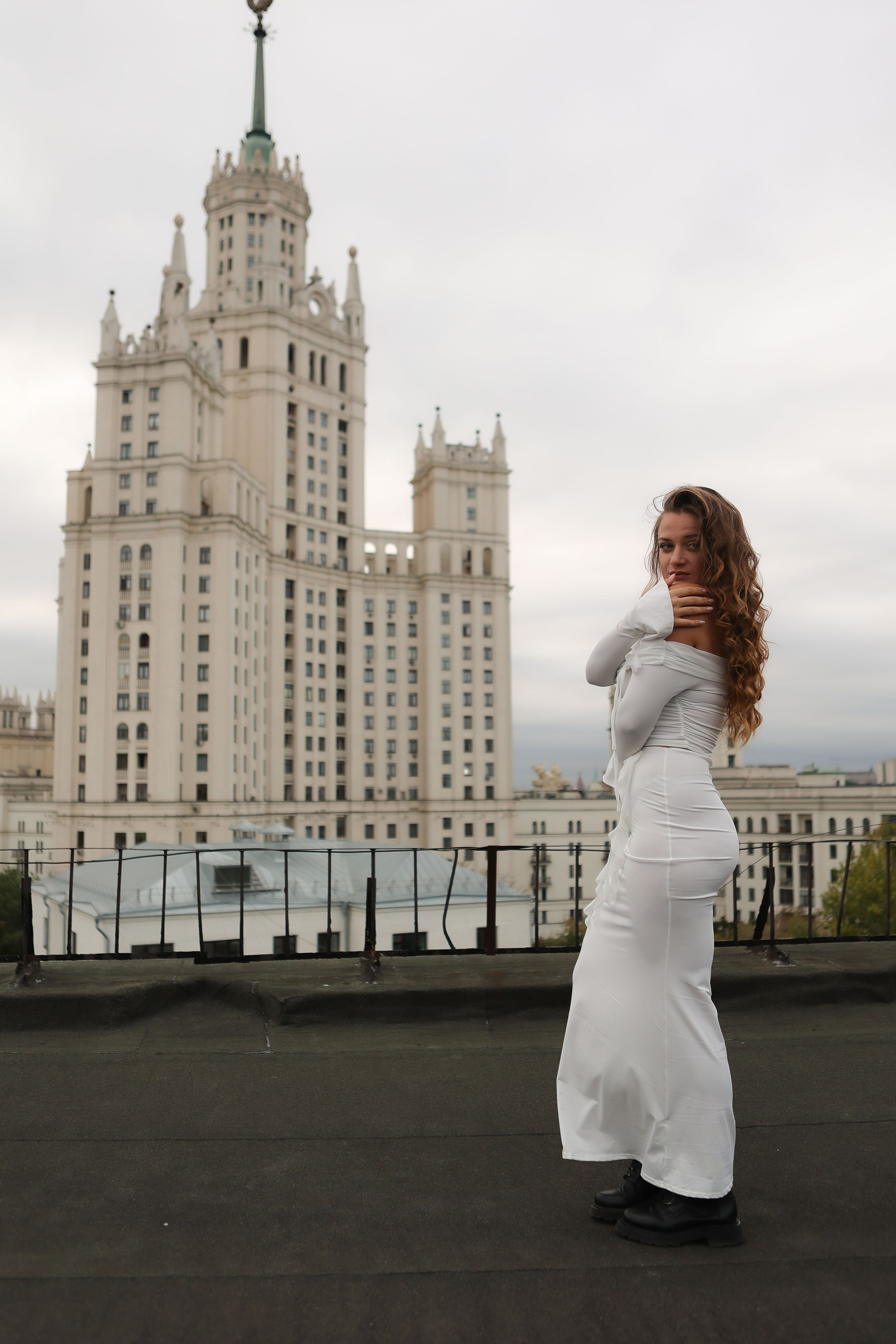 Съемка на крыше. Анастасия. Фотограф для вас и вашего бизнеса в Москве Альбина Никифоров