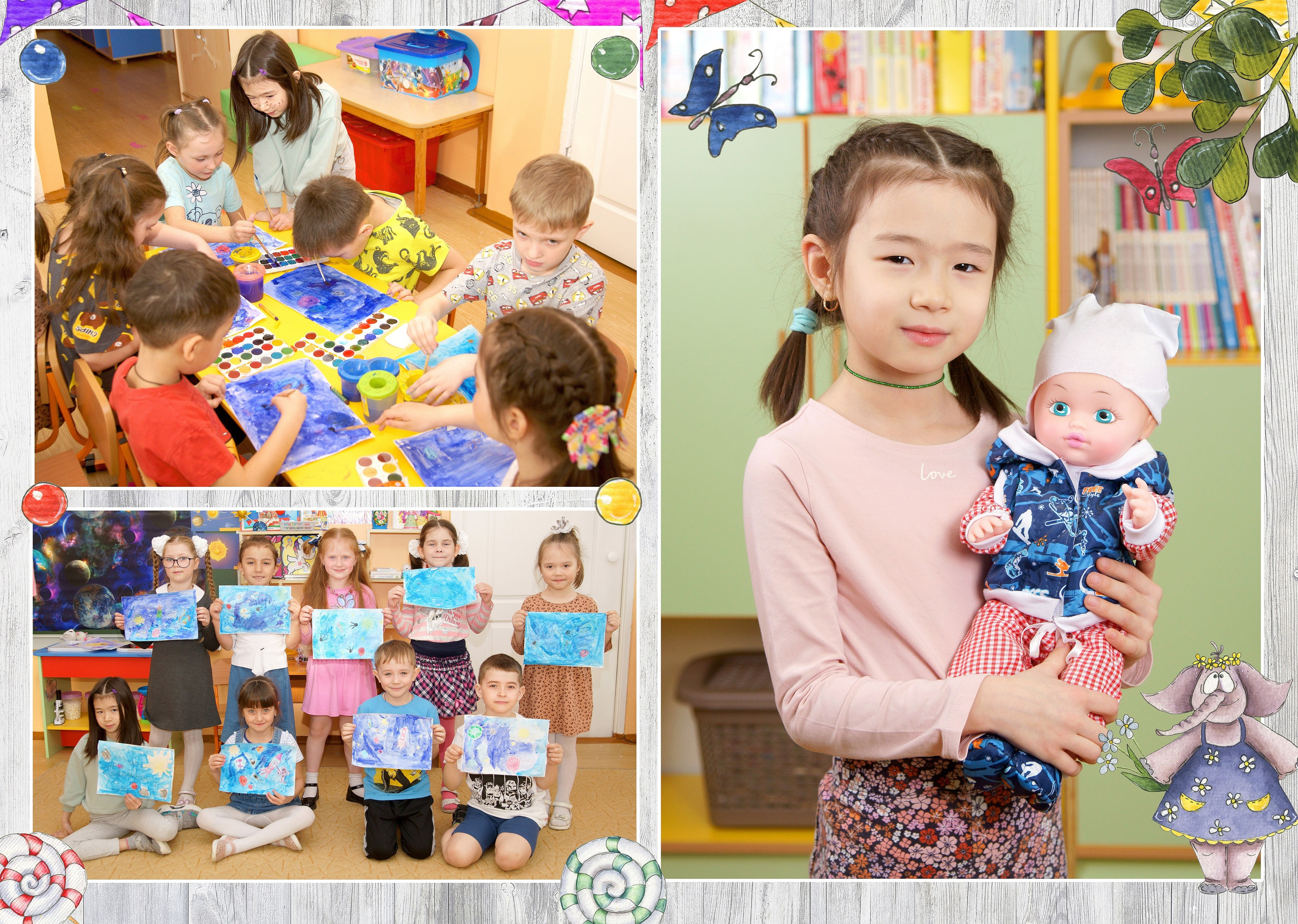 Дизайны выпускных альбомов для детского сада