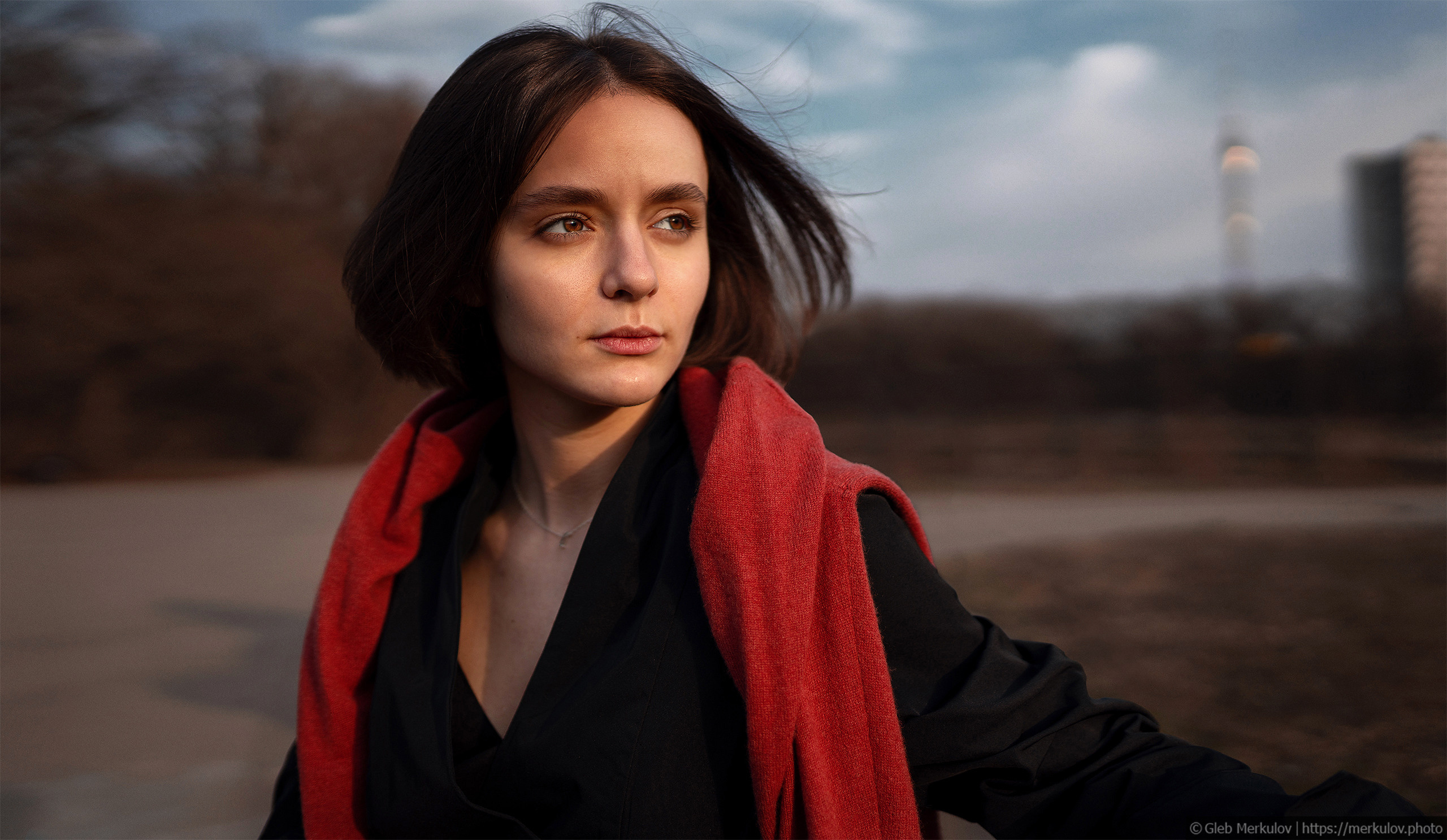 Портретная съемка для частного клиента на улице