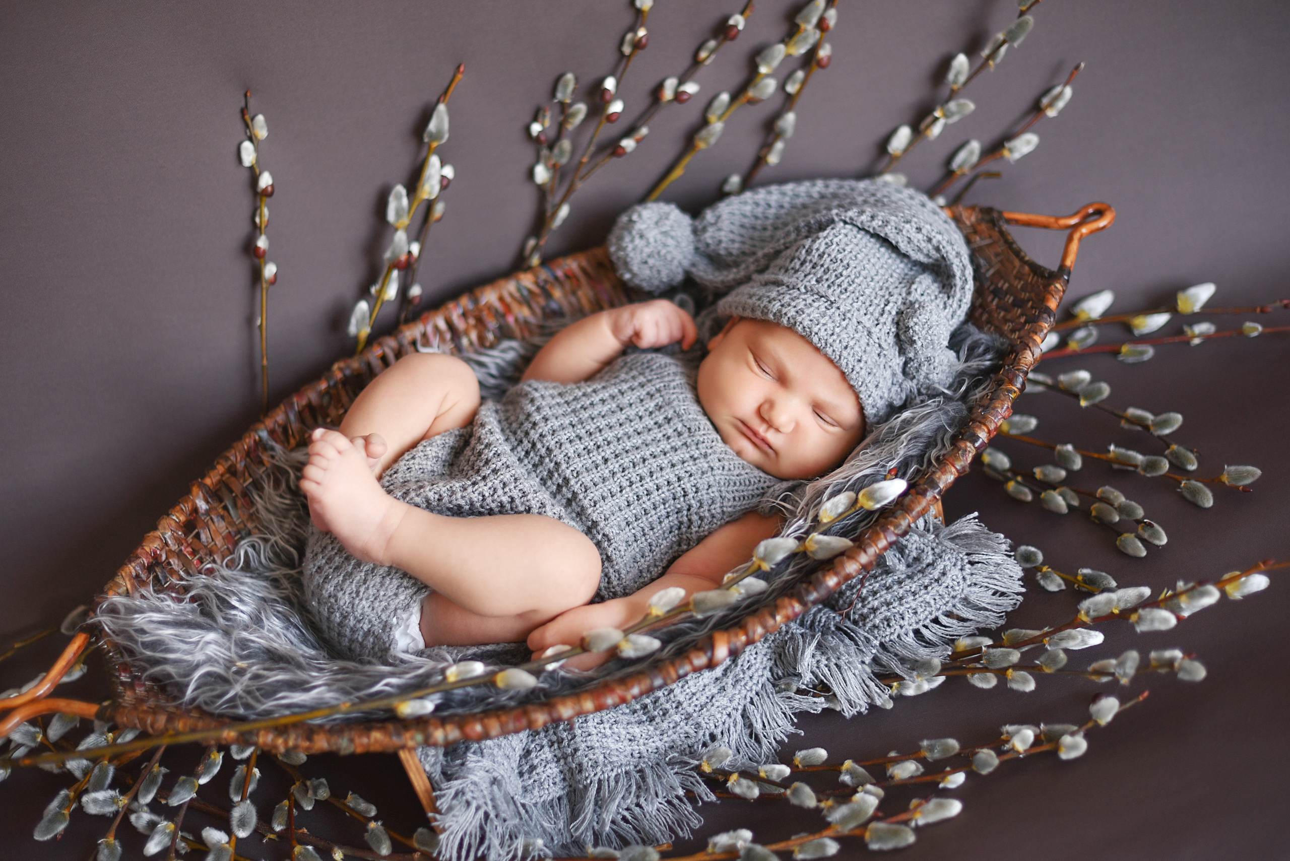 Есения — 13 дней. Фотограф беременности и новорожденных малышей Анастасия Никитина