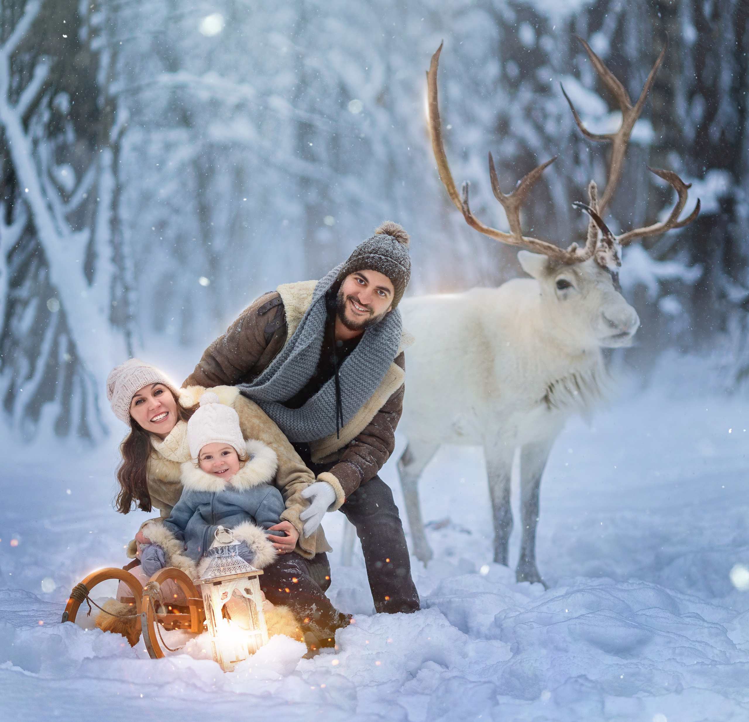 Фотосессия с оленями. Фотограф Лия Милк | Москва, Подмосковье