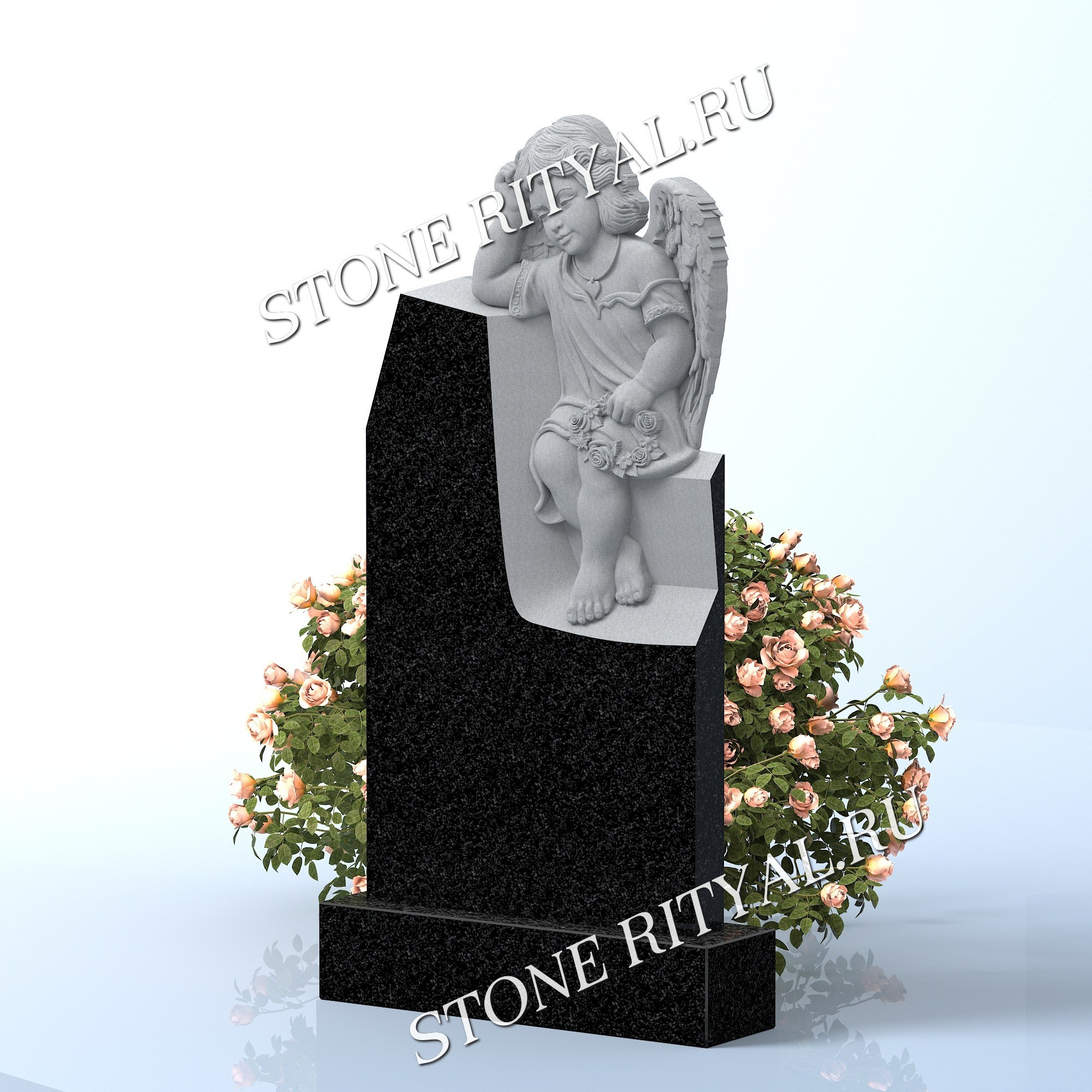 Вертикальные памятники фигурные. Изготовление и установка памятников в Москве и МО