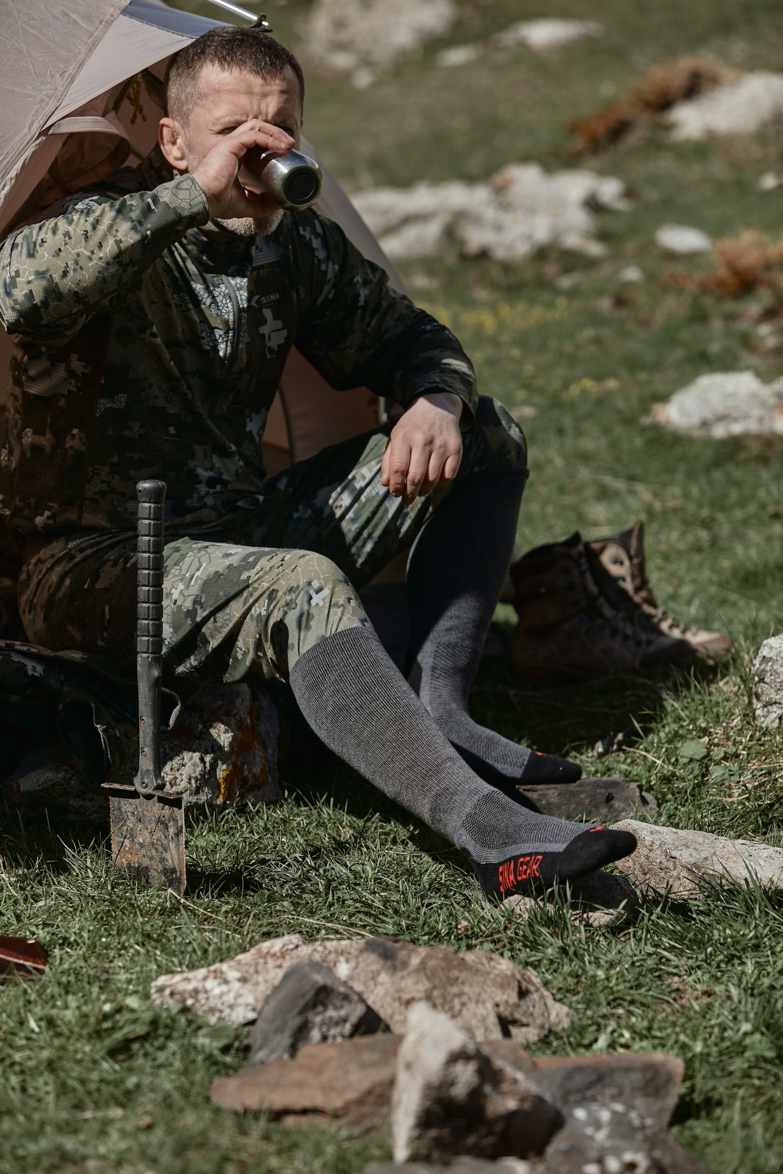 Съемка для бренда охотничьей одежды под ключ. Фотограф Продюсер в горах КБР / Москва Нальчик Горы