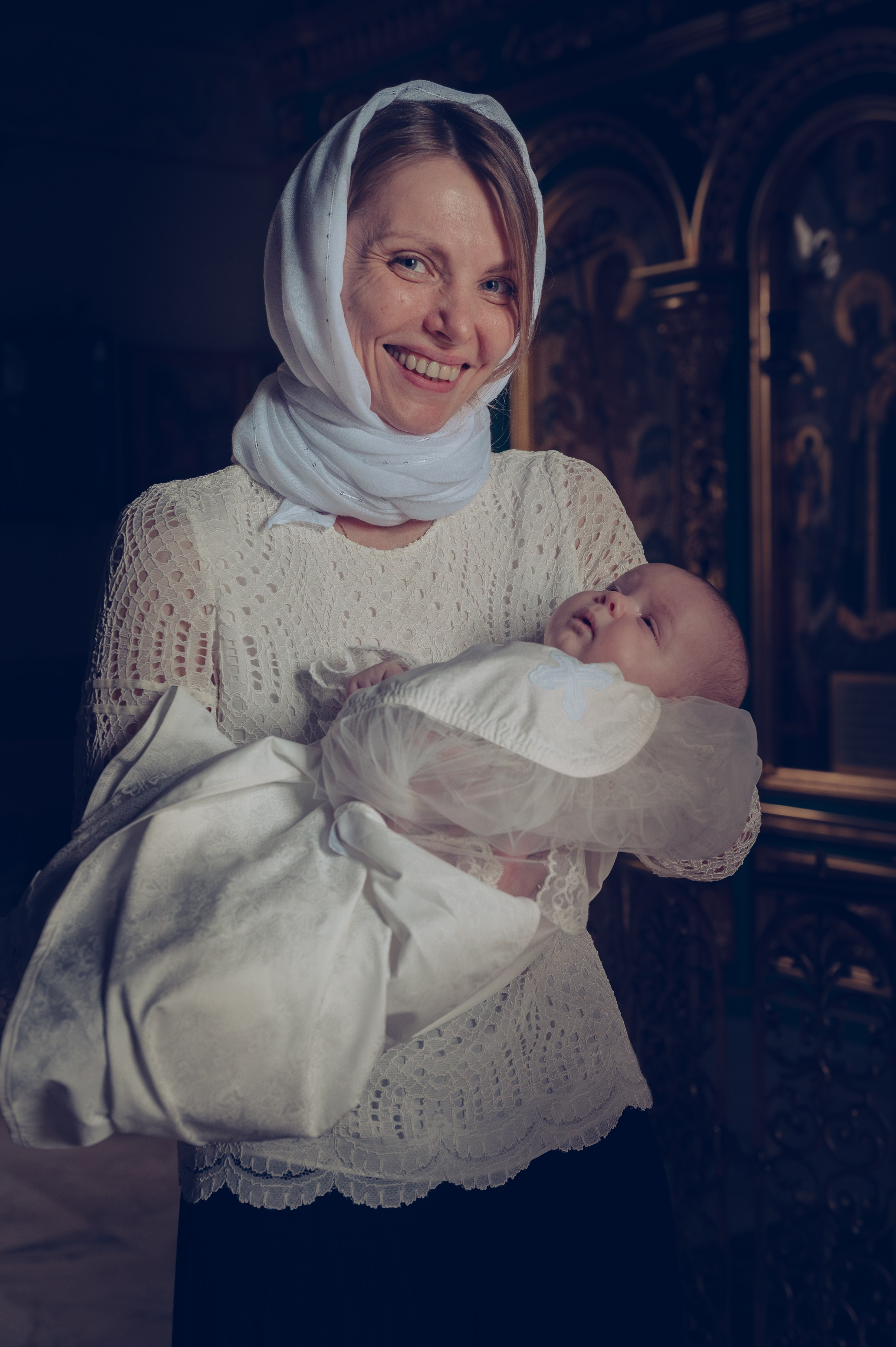 Крещение Марии в Церкви Богоявления Господня г. Звенигород. Семейный фотограф Руслан Каримов Одинцово Москва