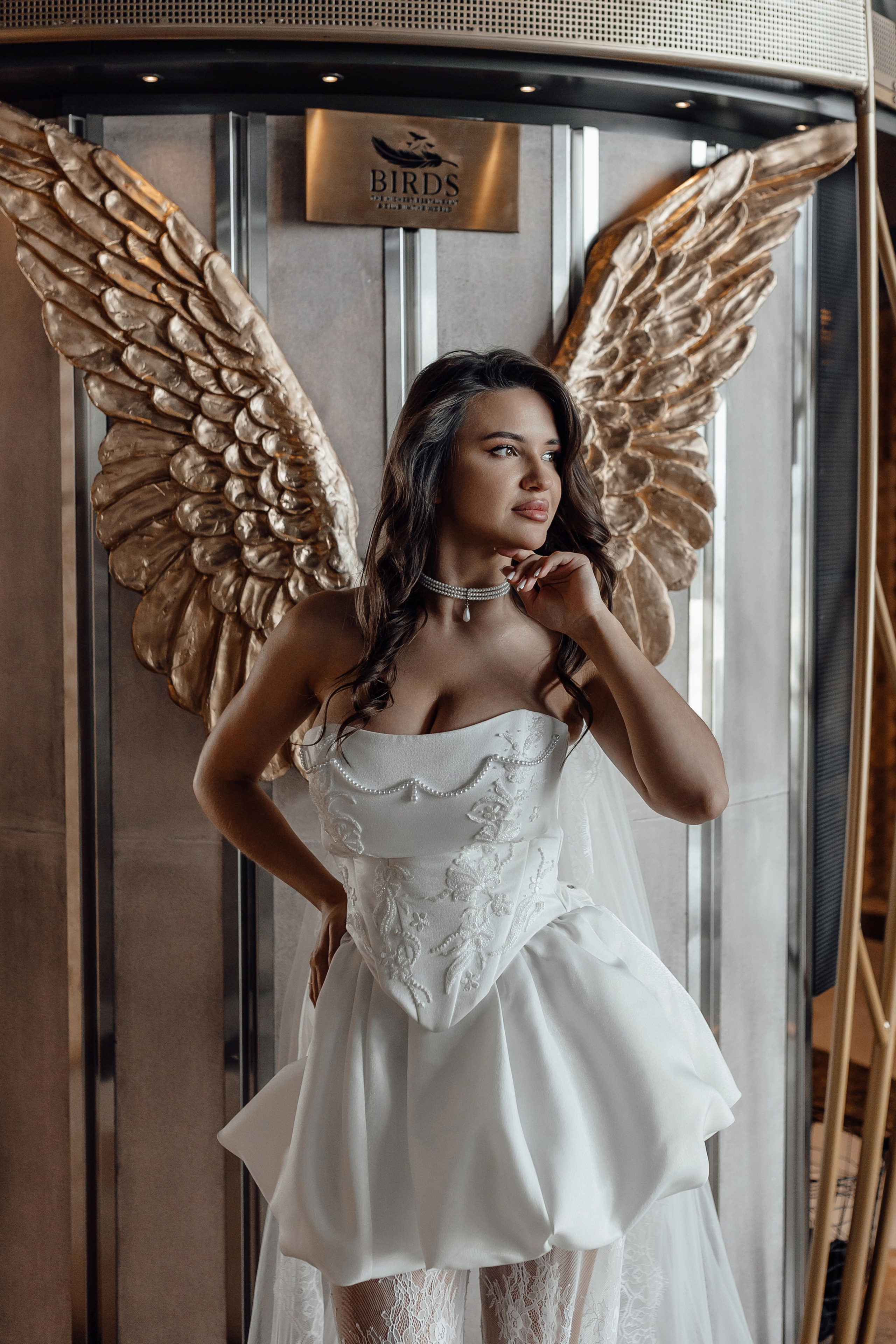 Регистрация брака в ресторане Birds Москва Сити. Свадебный фотограф в Москве Дарья Олендарёва