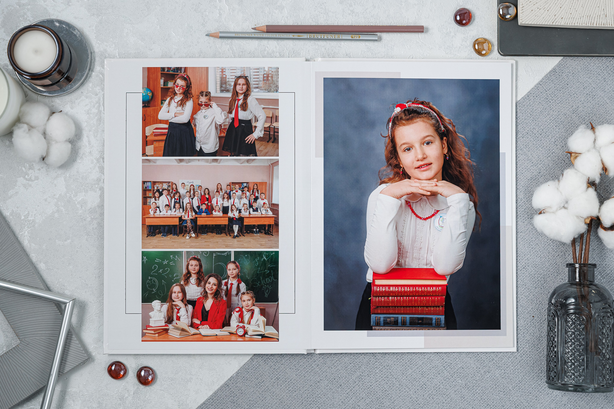 Выпускные альбомы 4 класс. Семейный и детский фотограф Комина Елена, Власиха, Одинцово