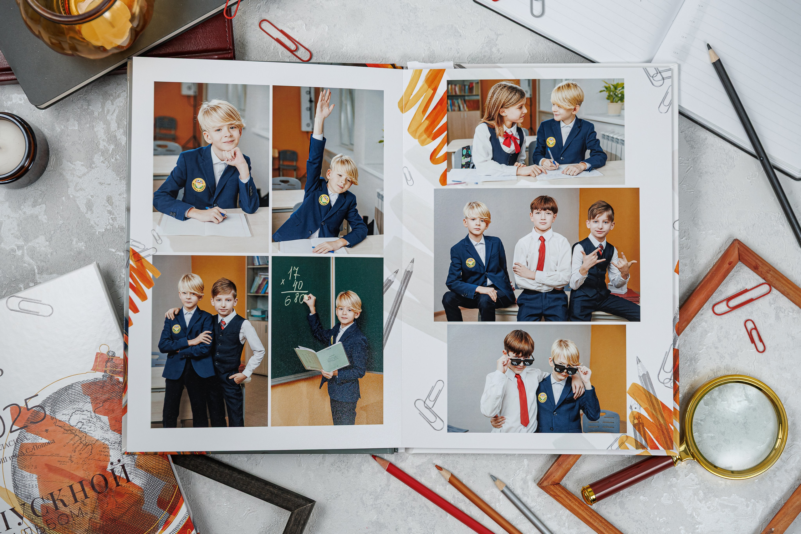 Выпускные альбомы 4 класс. Семейный и детский фотограф Комина Елена, Власиха, Одинцово