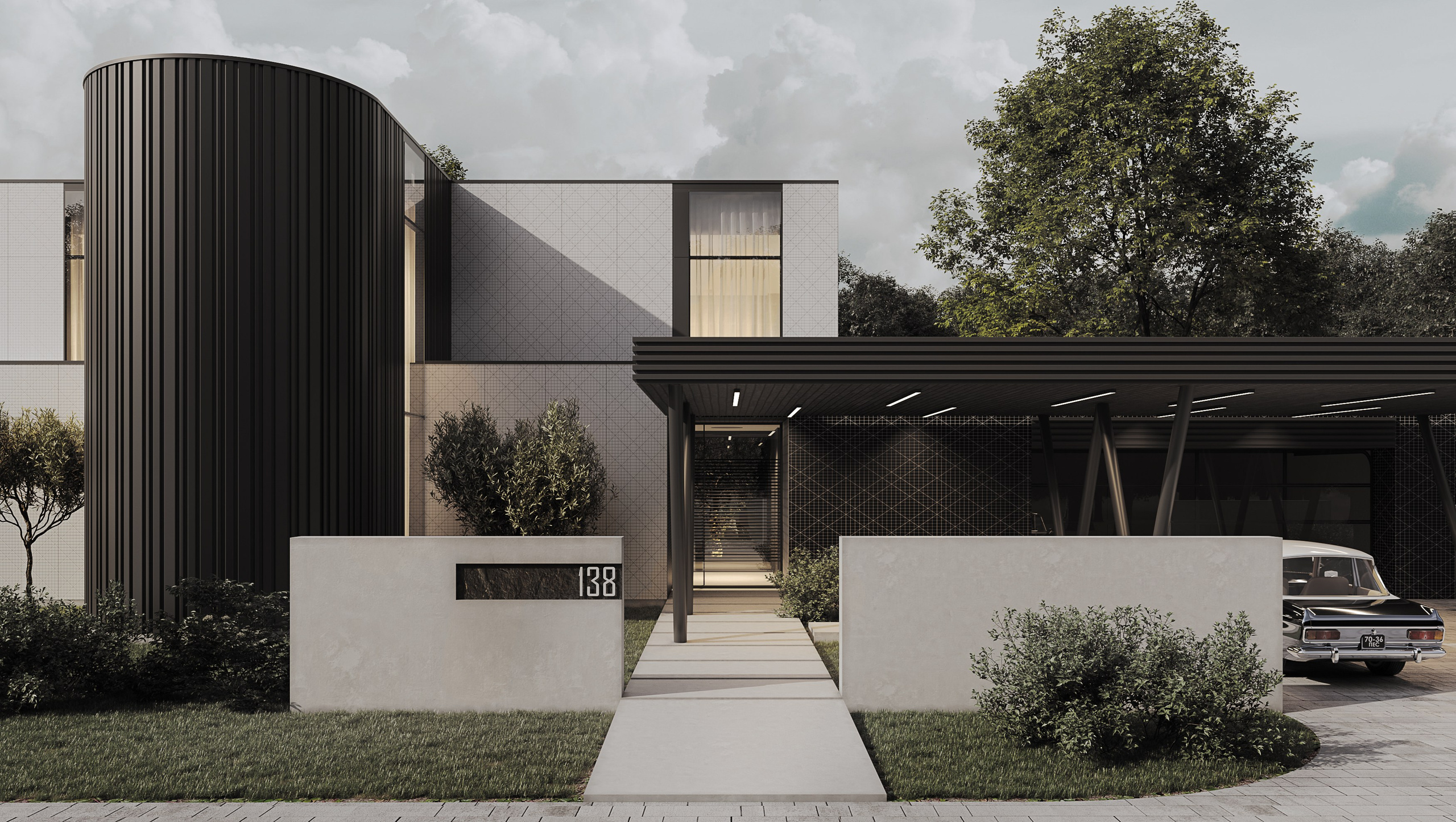 Minimalism House. Paintings by the artist Sergey Ratchin